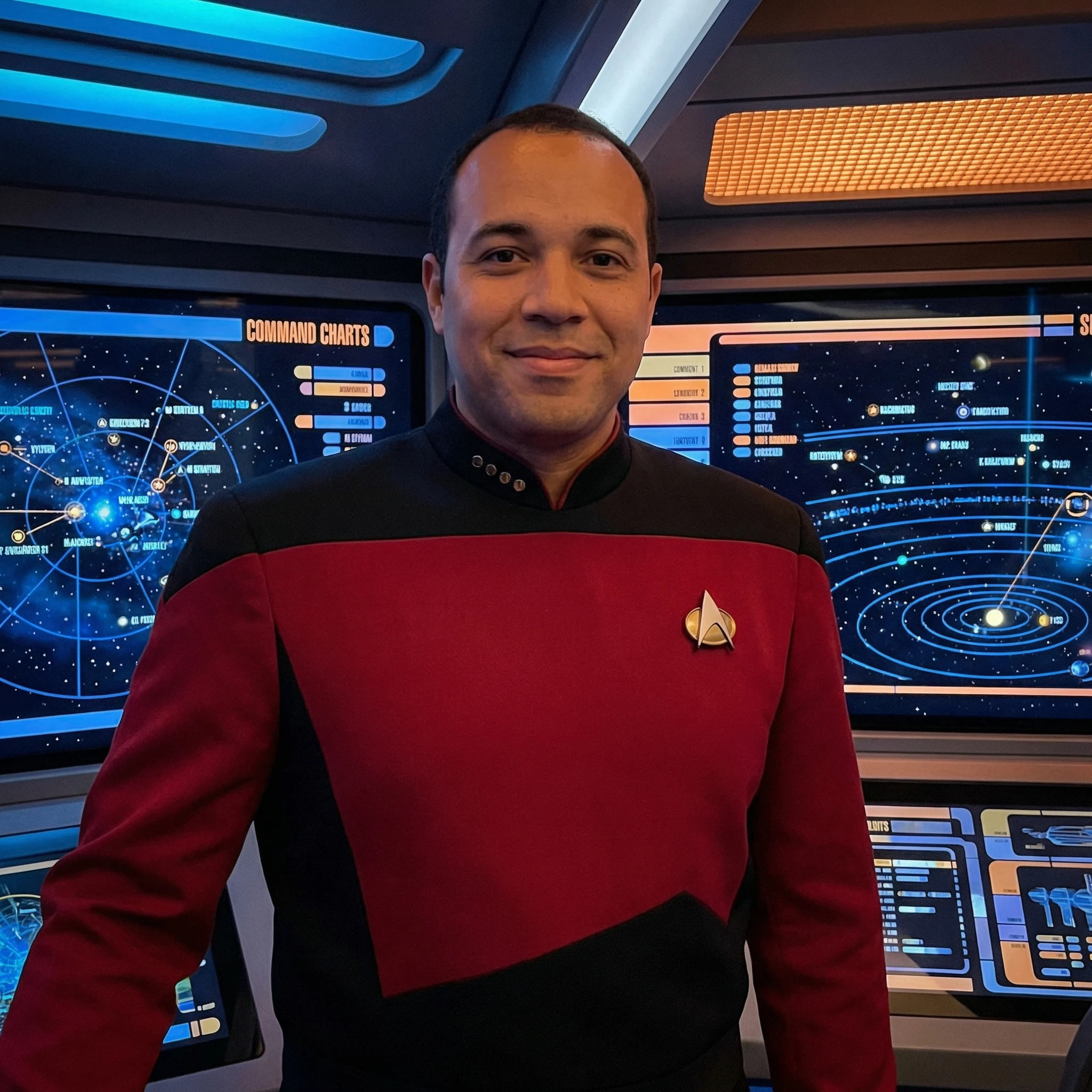 Экипаж космического корабля в стиле Star Trek — Nano Banana Pro промт