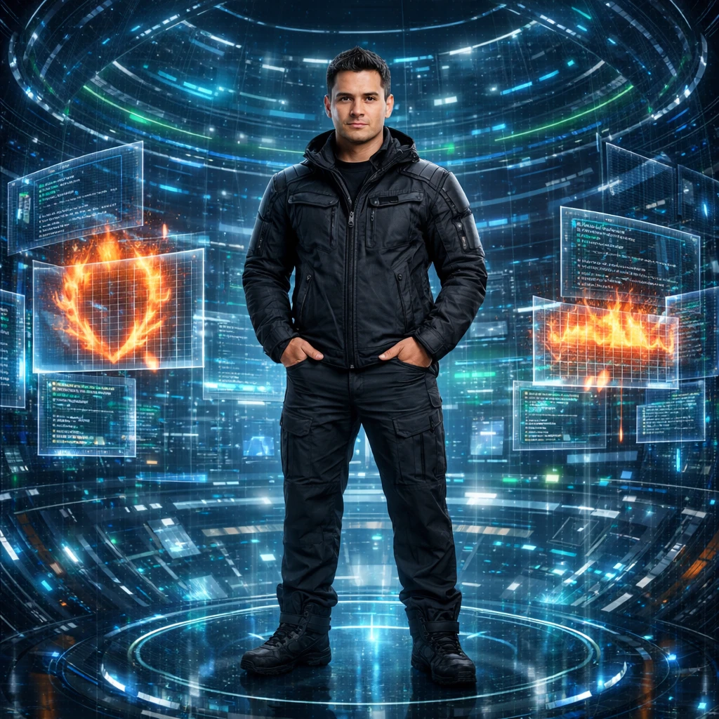 Эксперт по кибербезопасности в виртуальном узле — GPT Image 1.5 промт