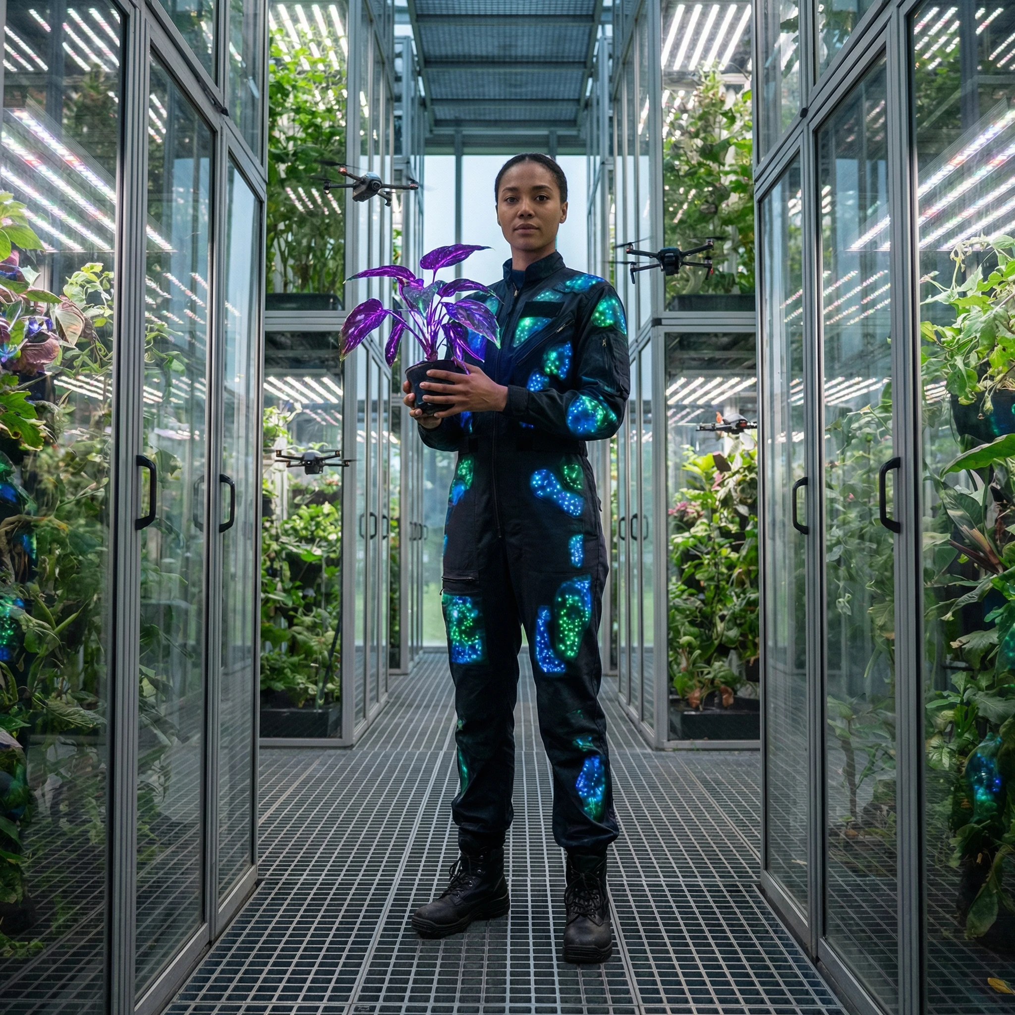 Эксцентричный ученый-ботаник будущего — Nano Banana Pro промт