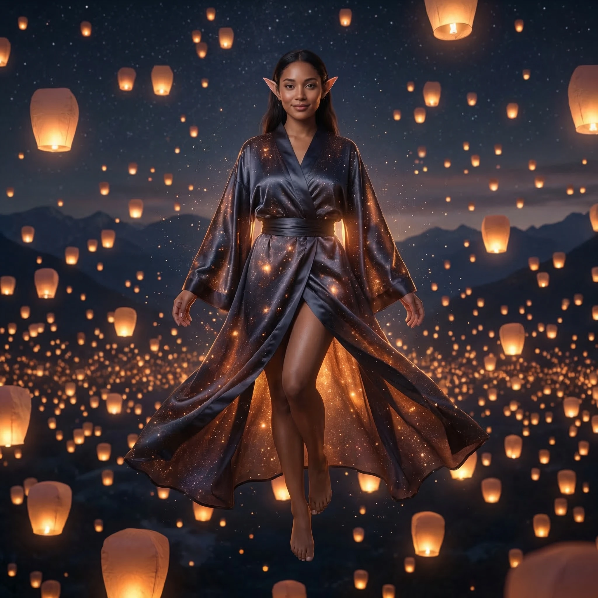 Эльф Праздника Фонарей — Nano Banana Pro промт