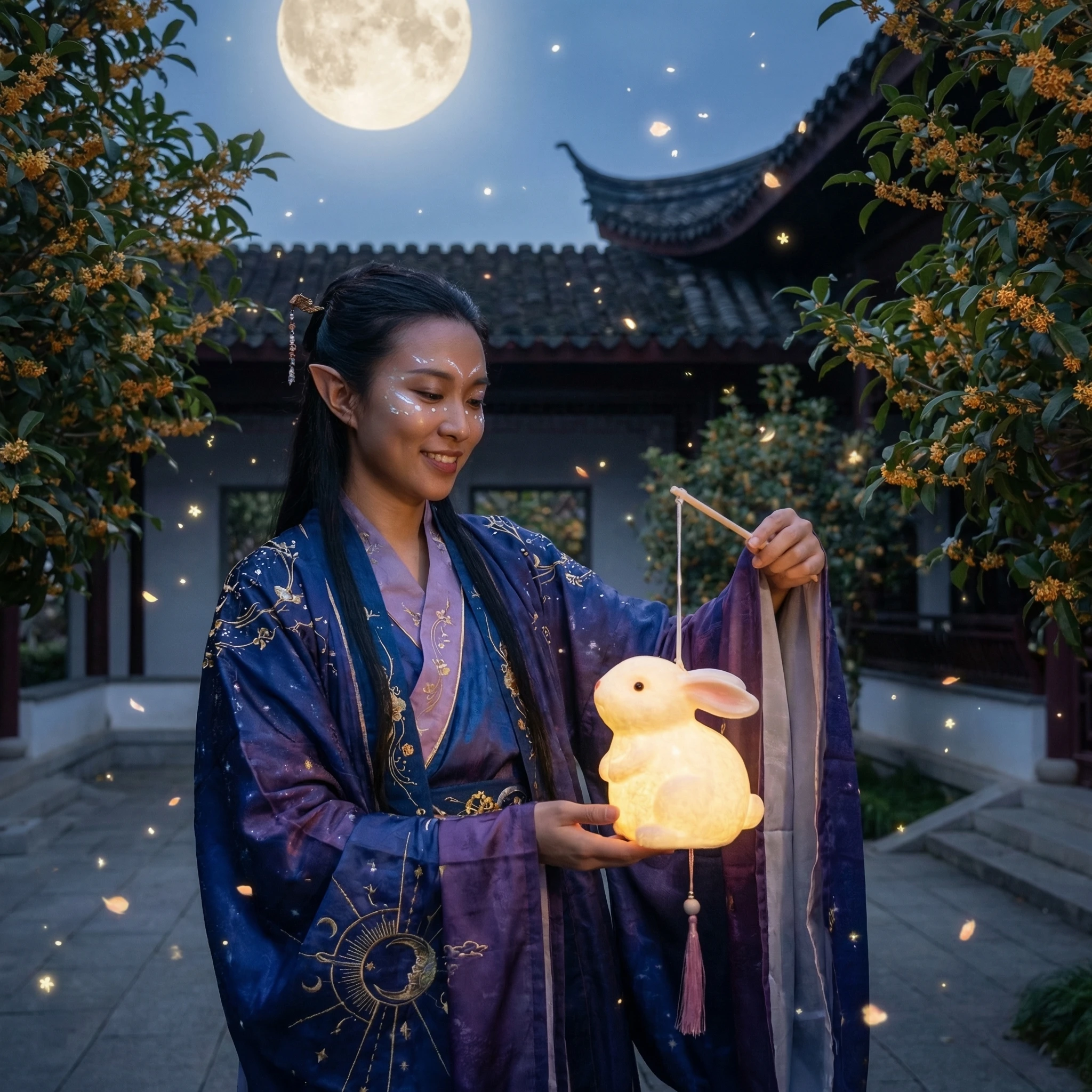 Эльф Праздника середины осени — Nano Banana Pro промт