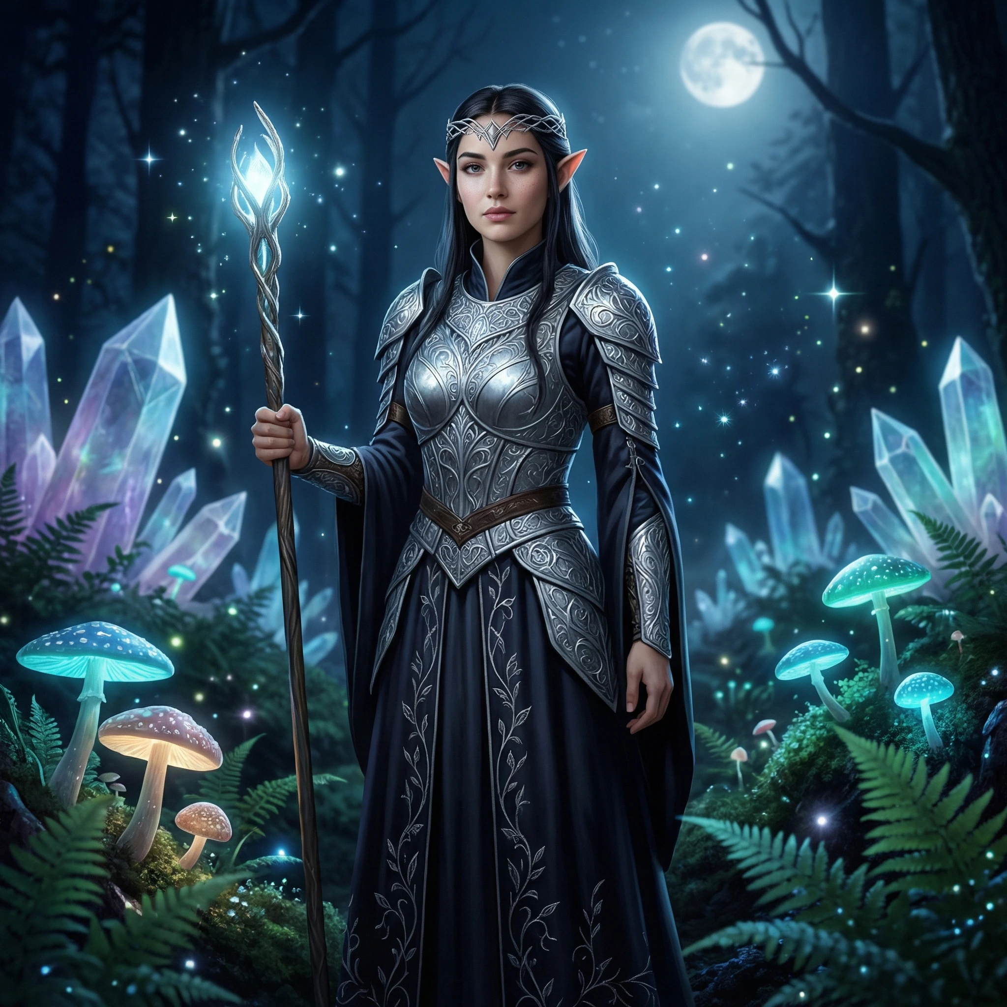 Эльфийская принцесса в стиле Лианны Шайе — Nano Banana Pro промт