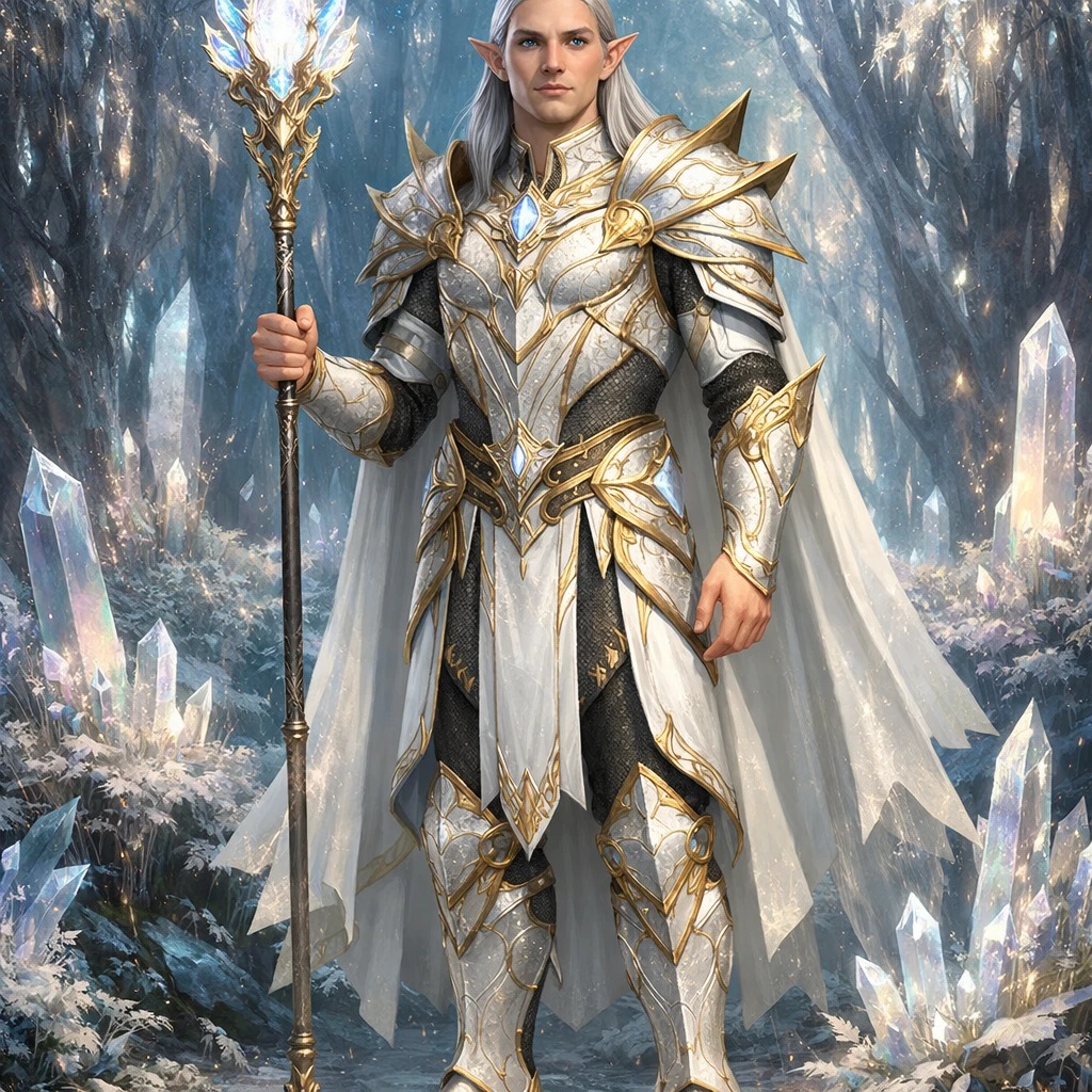 Эльфийский вестник в стиле Линедж — GPT Image 1.5 промт