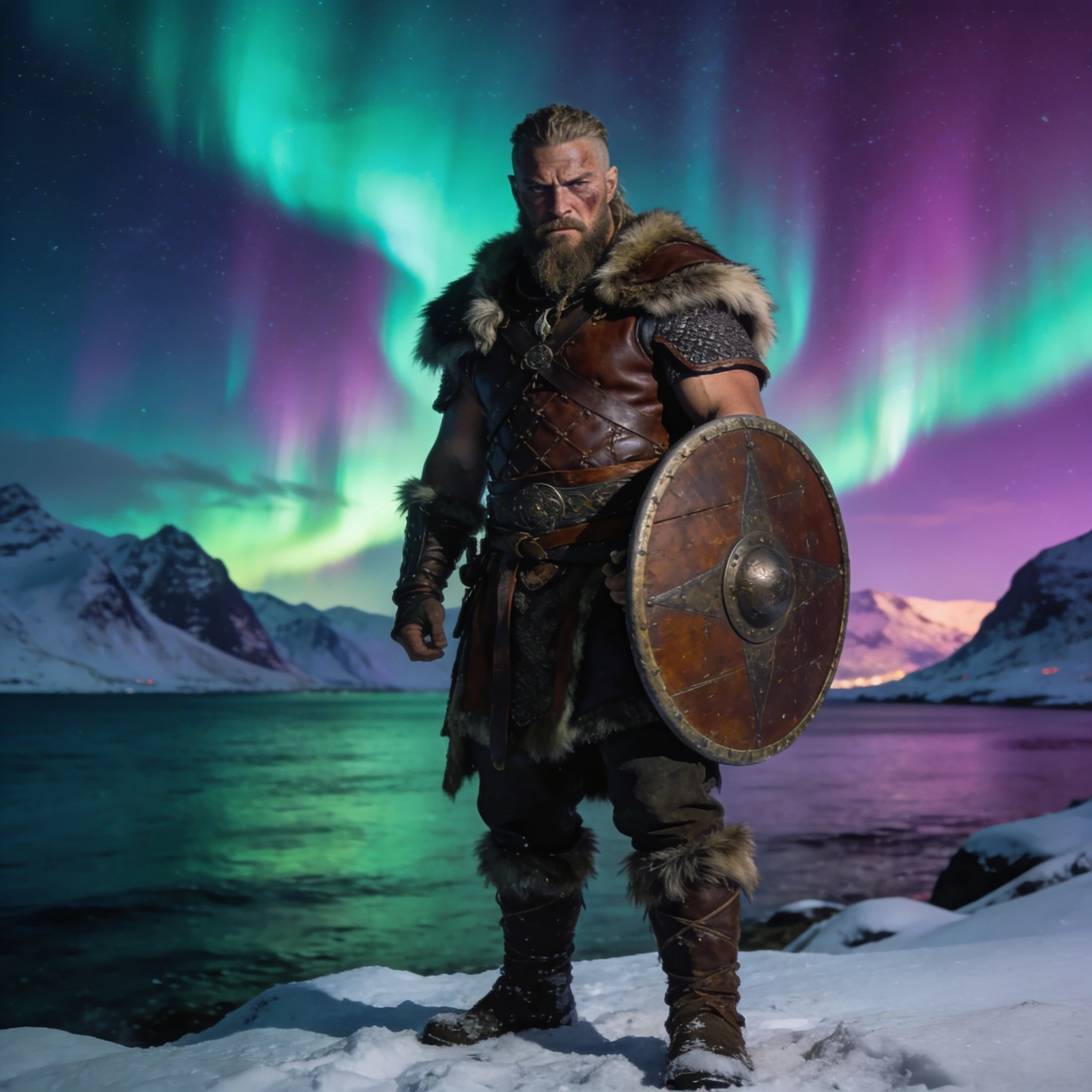 Эпический викинг в Скандинавии — Seedream 4.5 промт