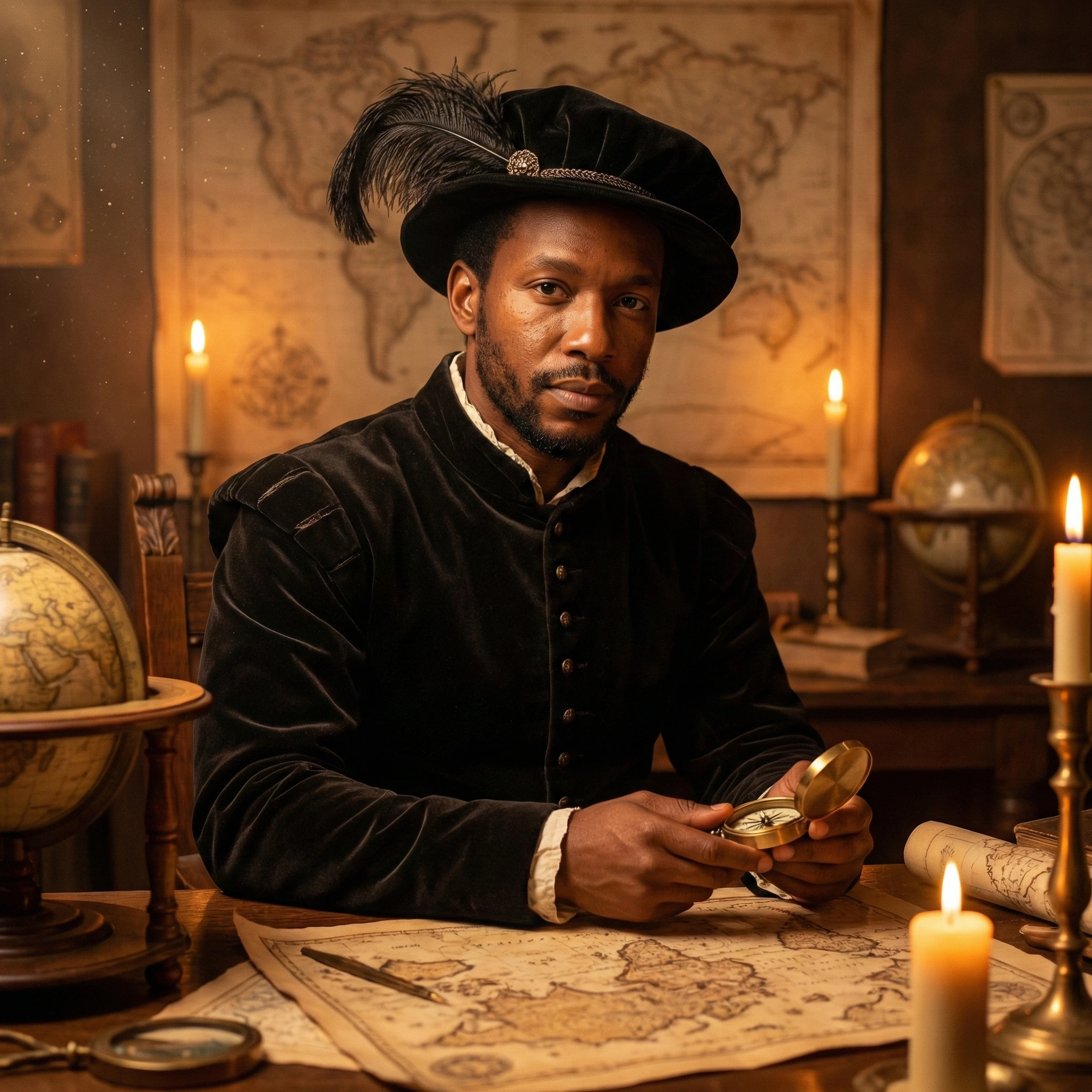 Эра великих открытий: Картограф — Nano Banana Pro промт