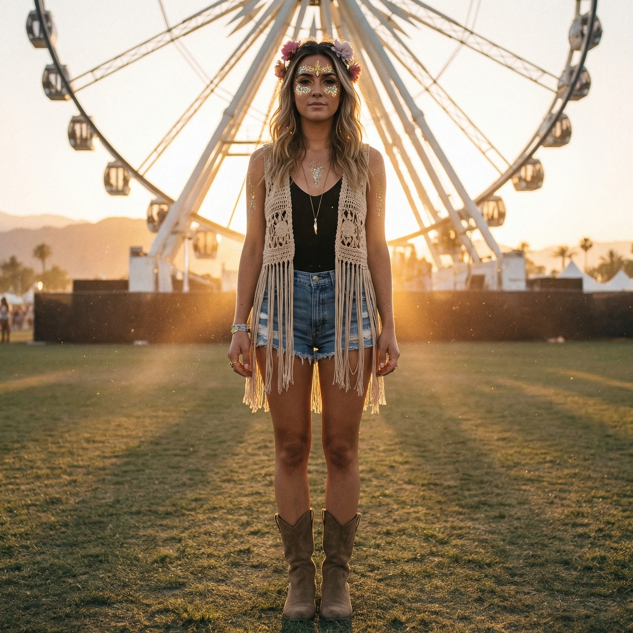 Эстетика фестиваля Коачелла — Nano Banana Pro промт