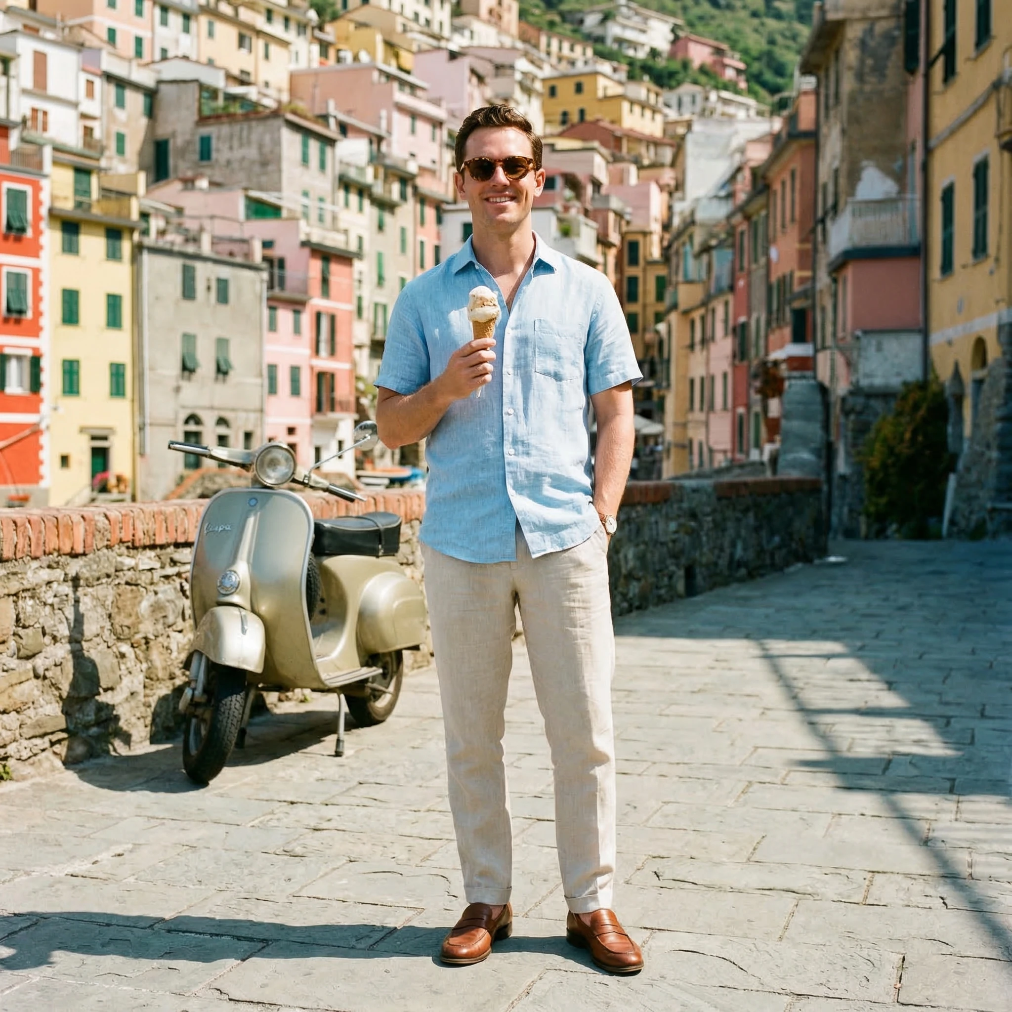 Эстетика итальянского лета 1950-х — Nano Banana Pro промт