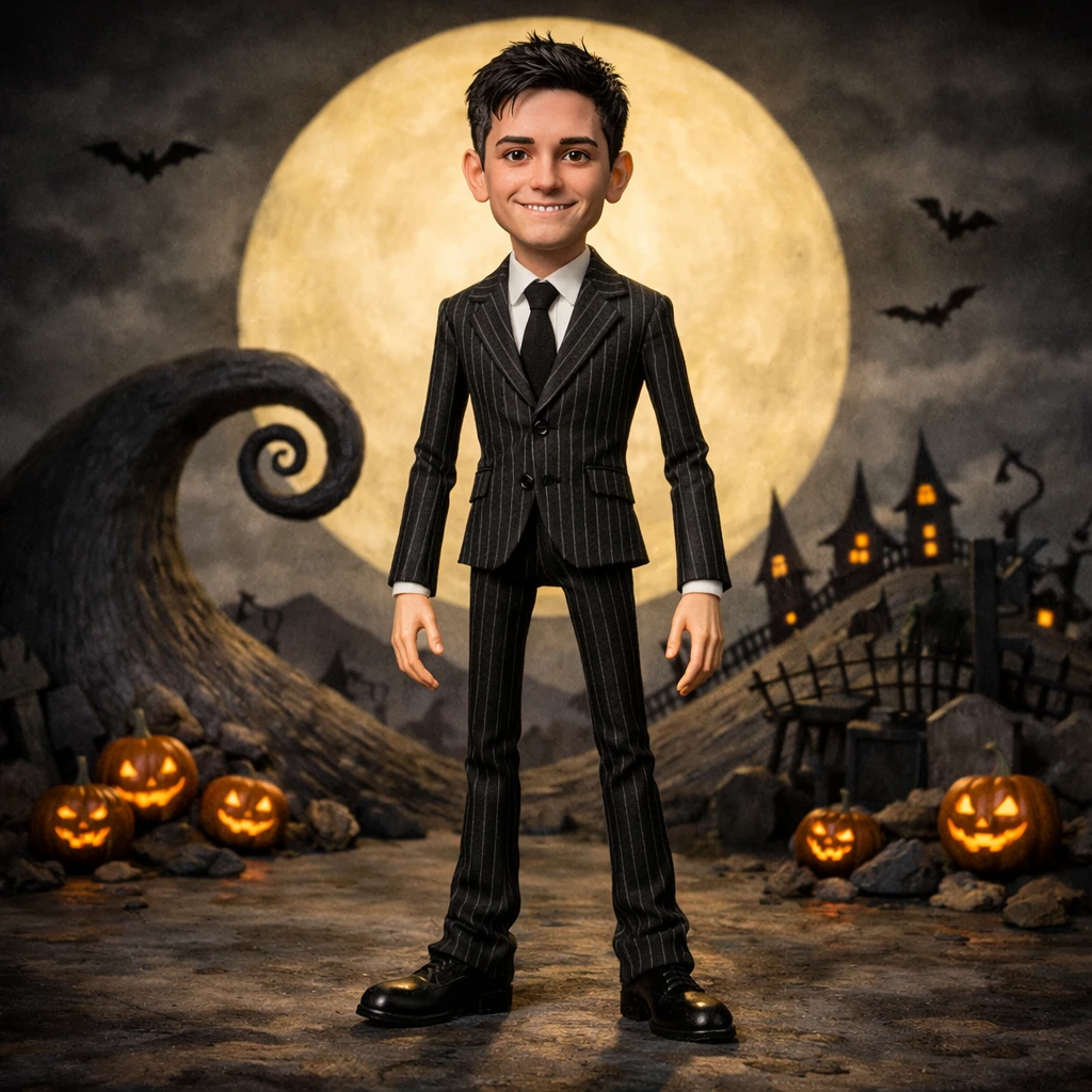 Эстетика «Кошмара перед Рождеством» — GPT Image 1.5 промт