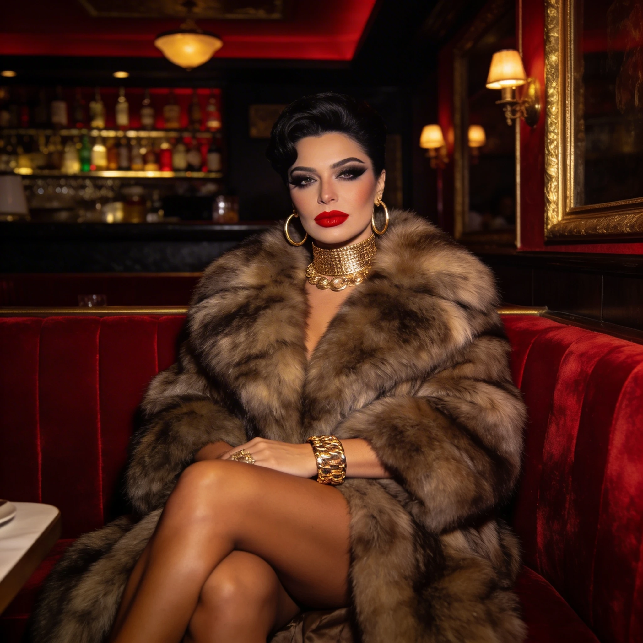 Эстетика Mob Wife — Seedream 4.5 промт