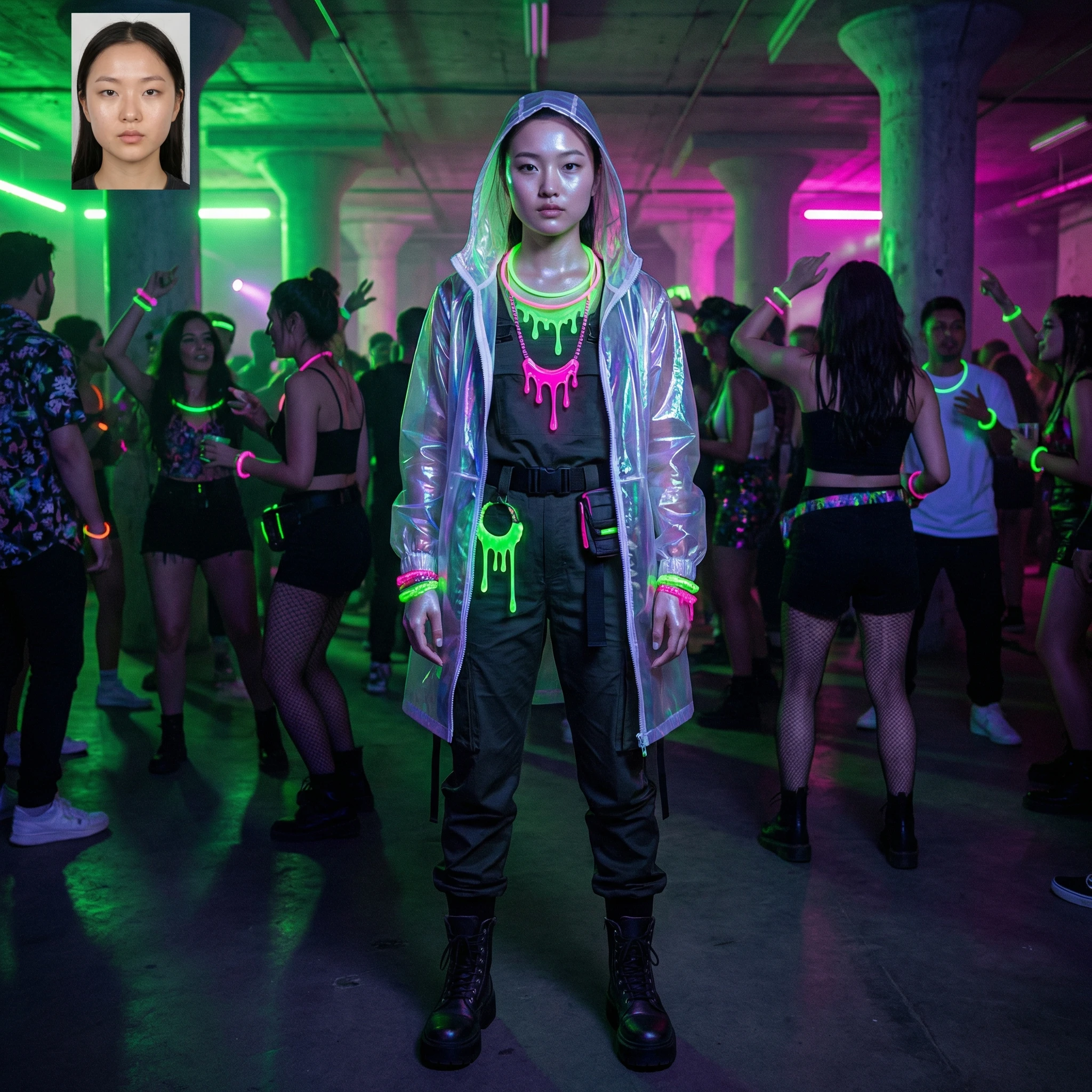 Эстетика Slime Punk: Жидкий неон — Nano Banana Pro промт