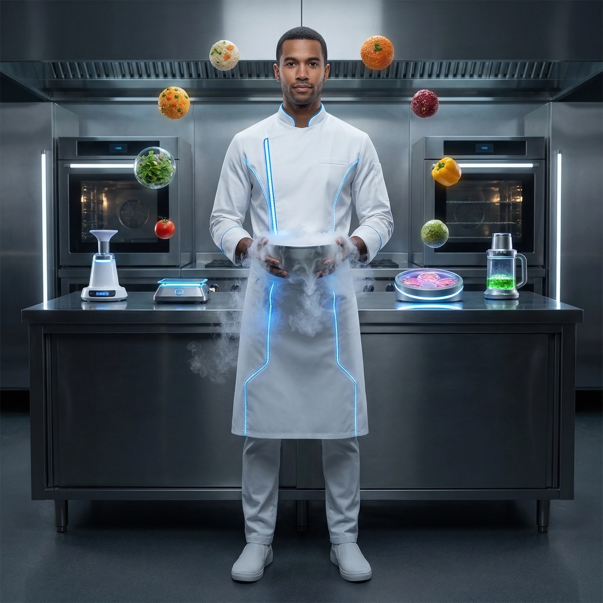 Фантастический шеф-повар молекулярной кухни — Nano Banana Pro промт