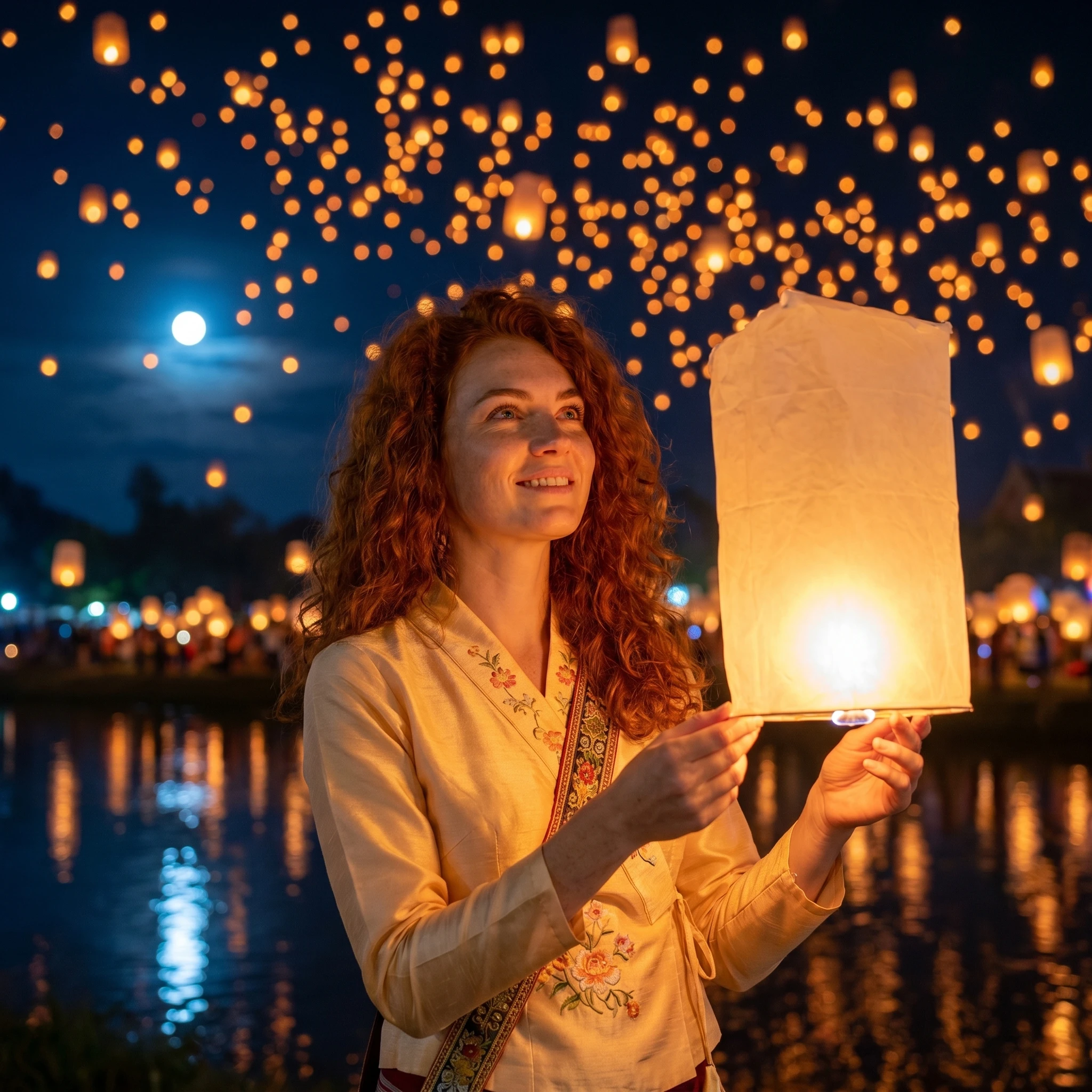 Фестиваль бумажных фонариков — Nano Banana Pro промт