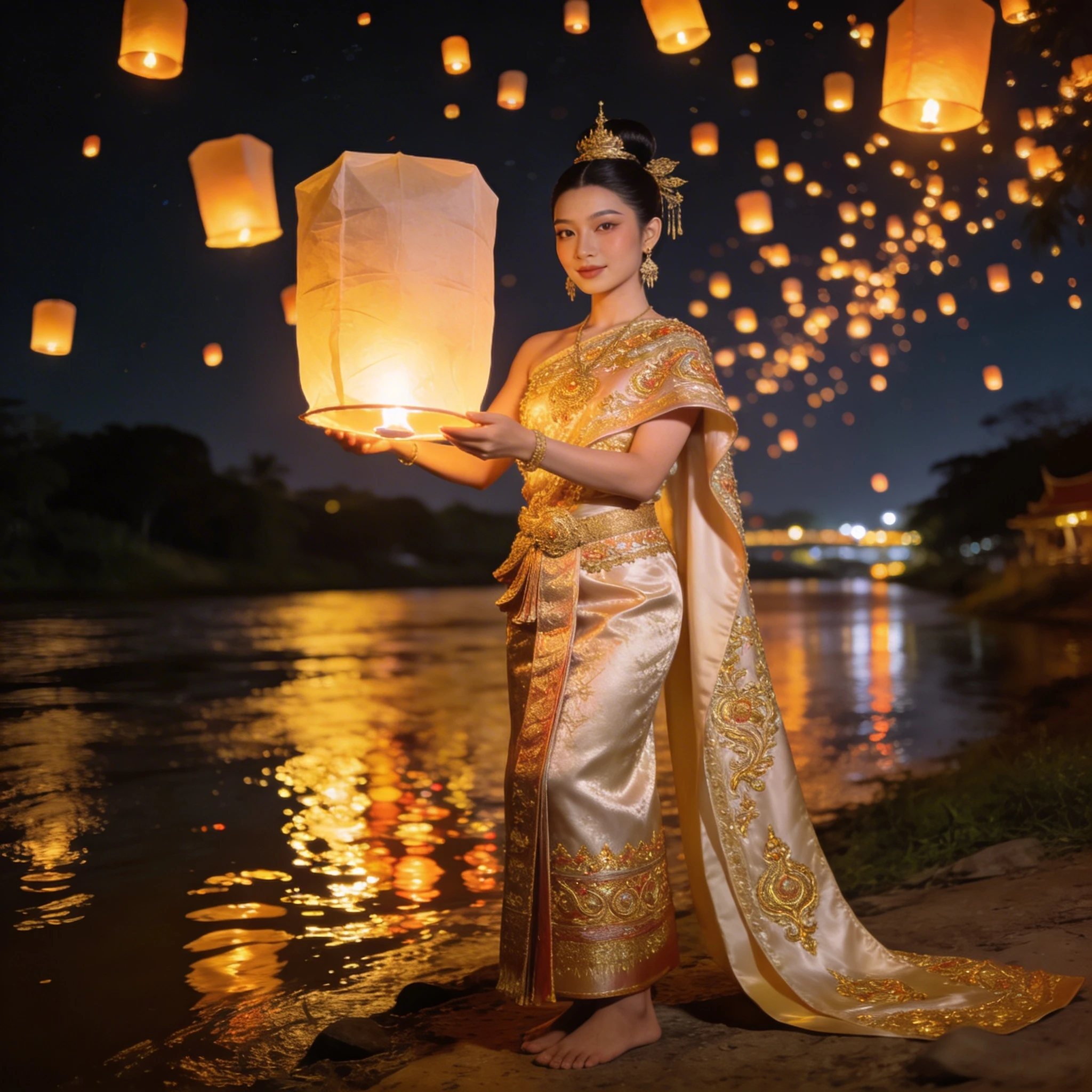 Фестиваль фонарей в Лаосе — Seedream 4.5 промт