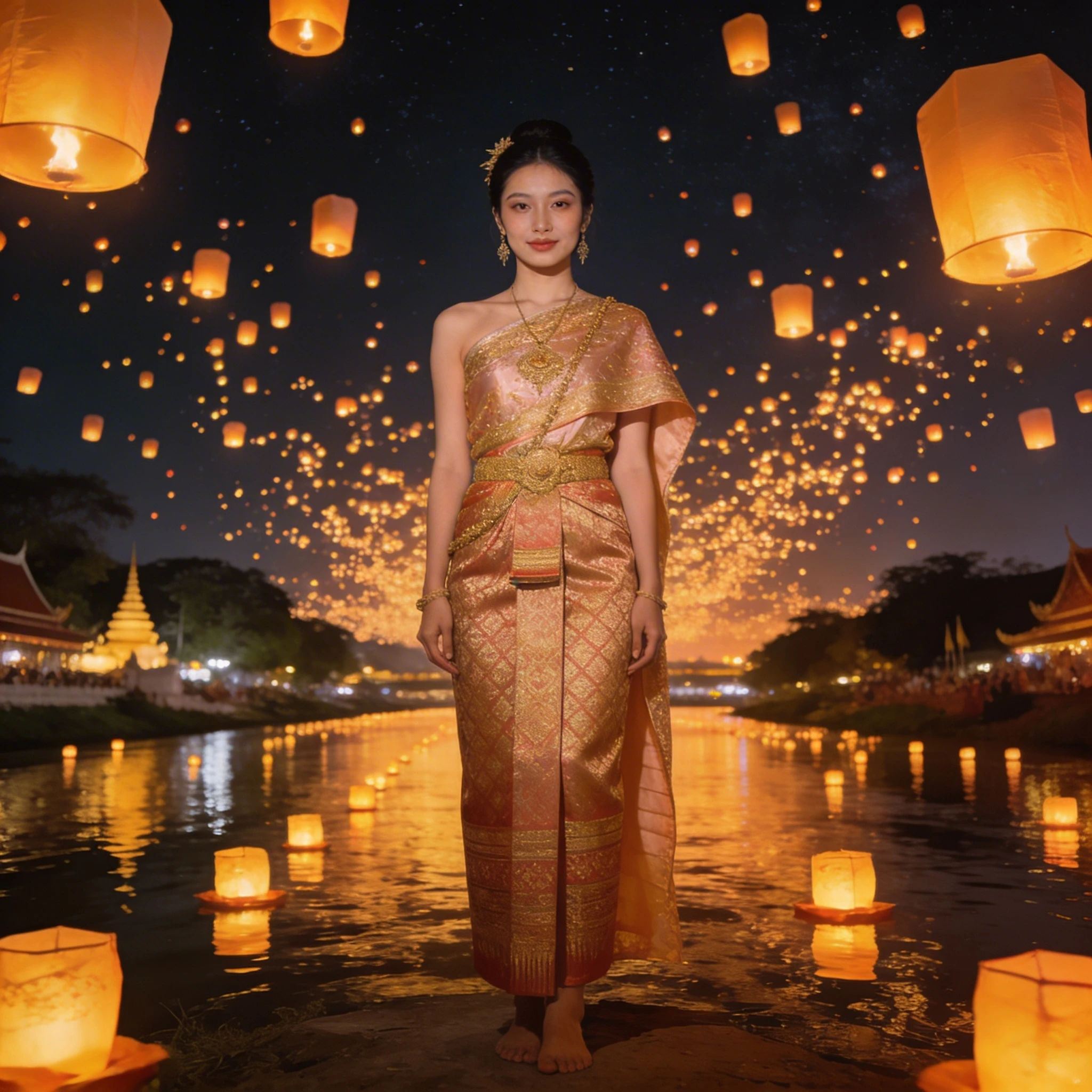 Фестиваль фонарей в Таиланде — Seedream 4.5 промт