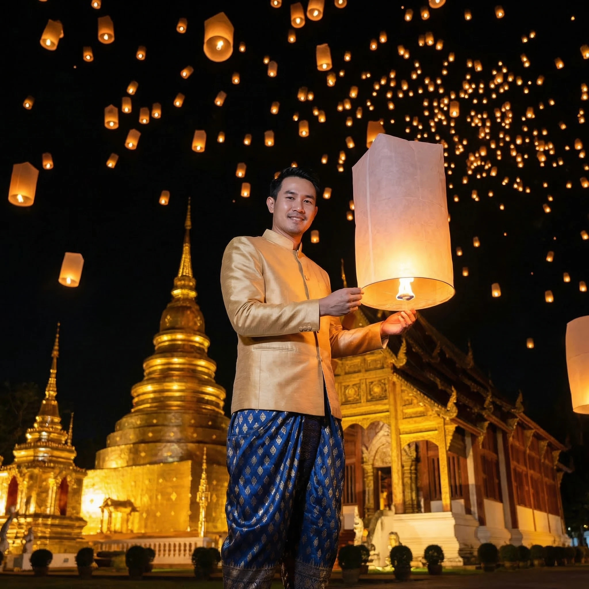 Фестиваль фонариков в Таиланде — Nano Banana Pro промт