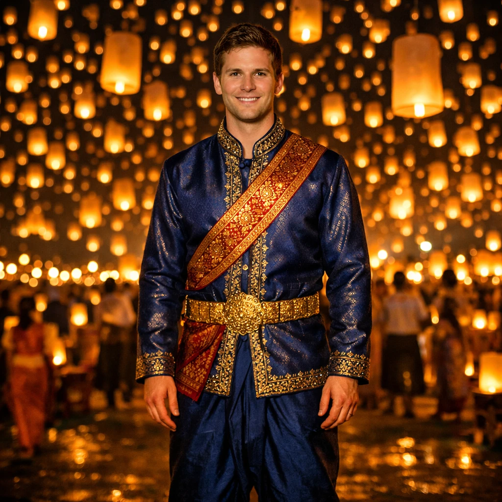 Фестиваль фонариков в Таиланде — GPT Image 1.5 промт