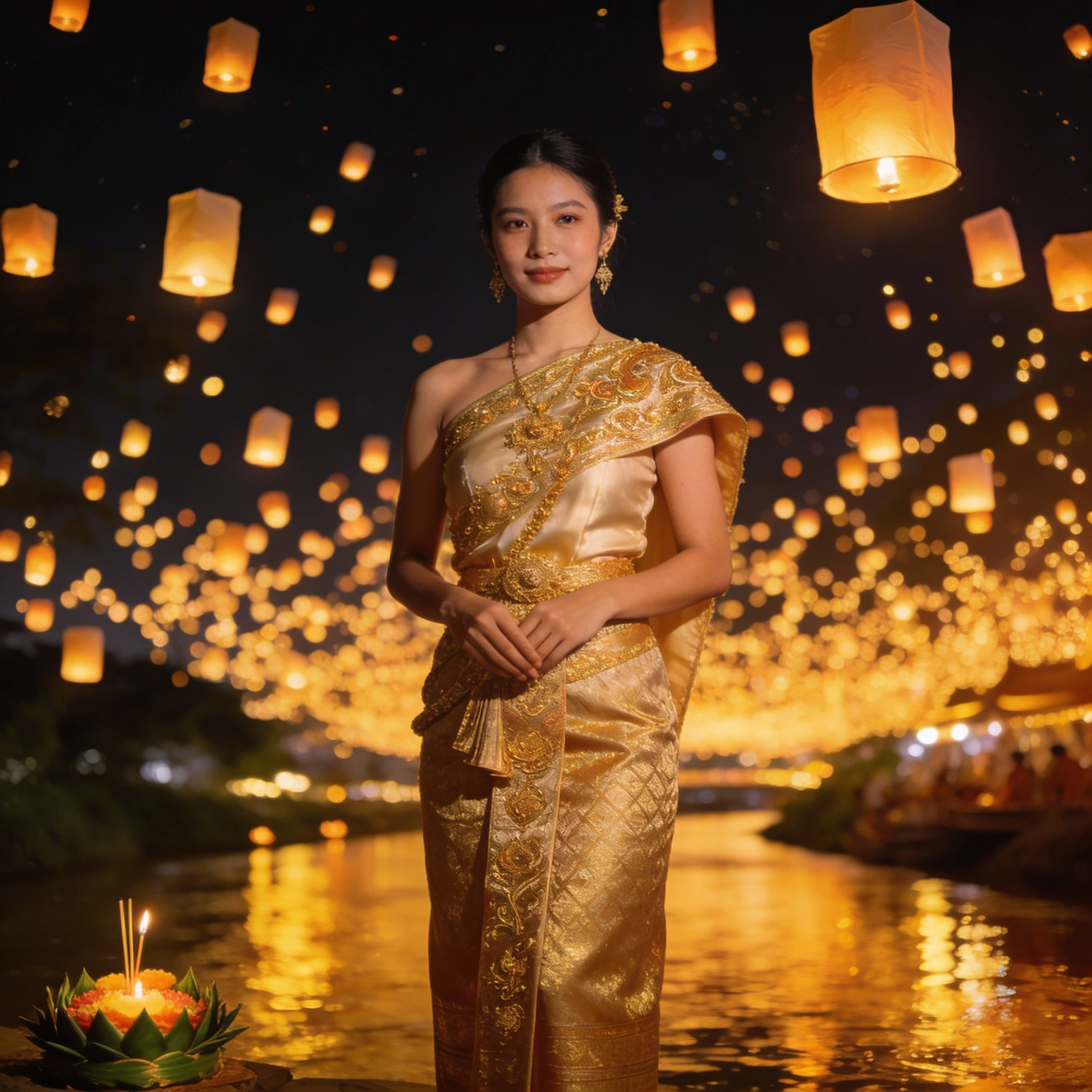 Фестиваль фонариков в Таиланде — Seedream 4.5 промт