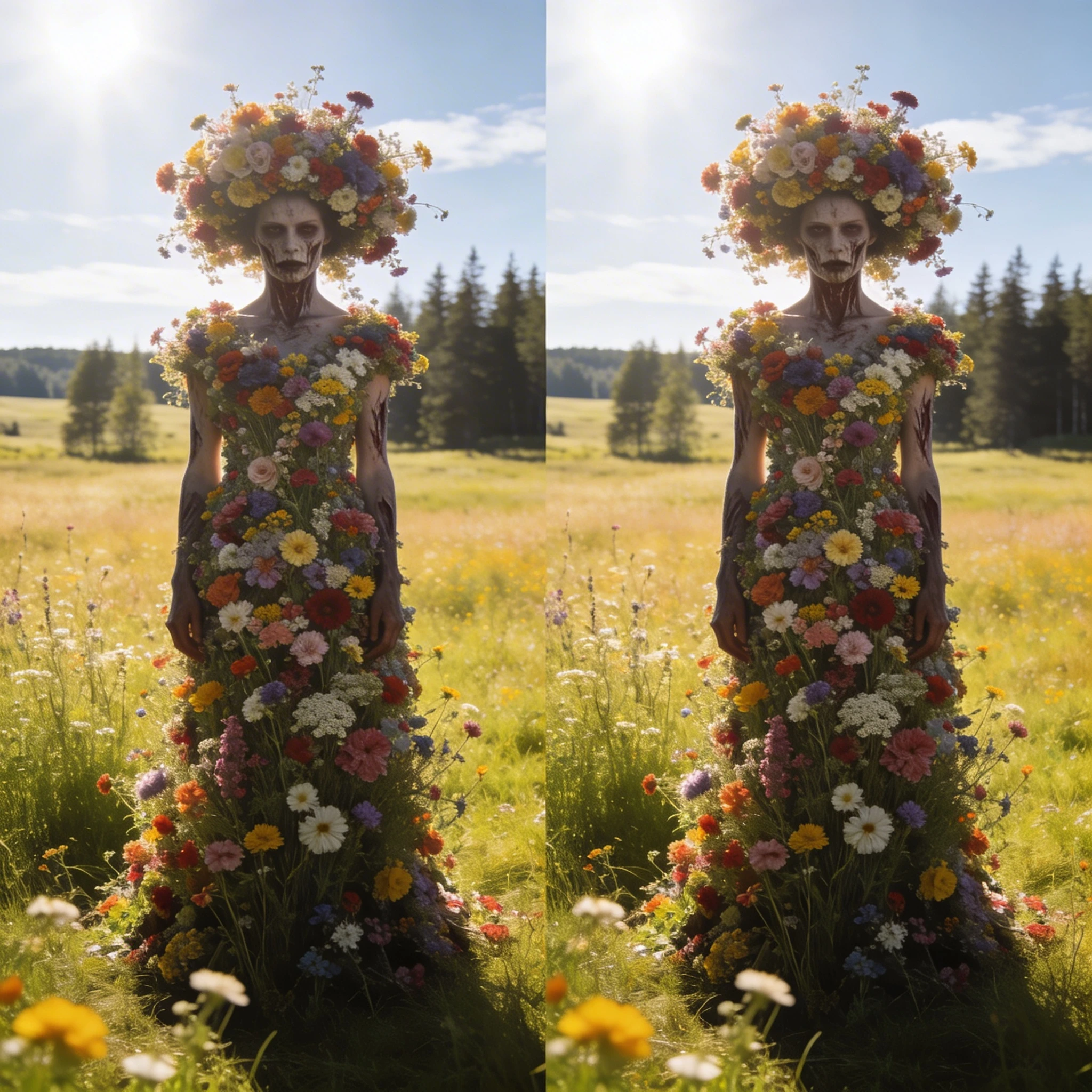 Фолк-хоррор: Культ Весеннего Солнцестояния — Seedream 4.5 промт