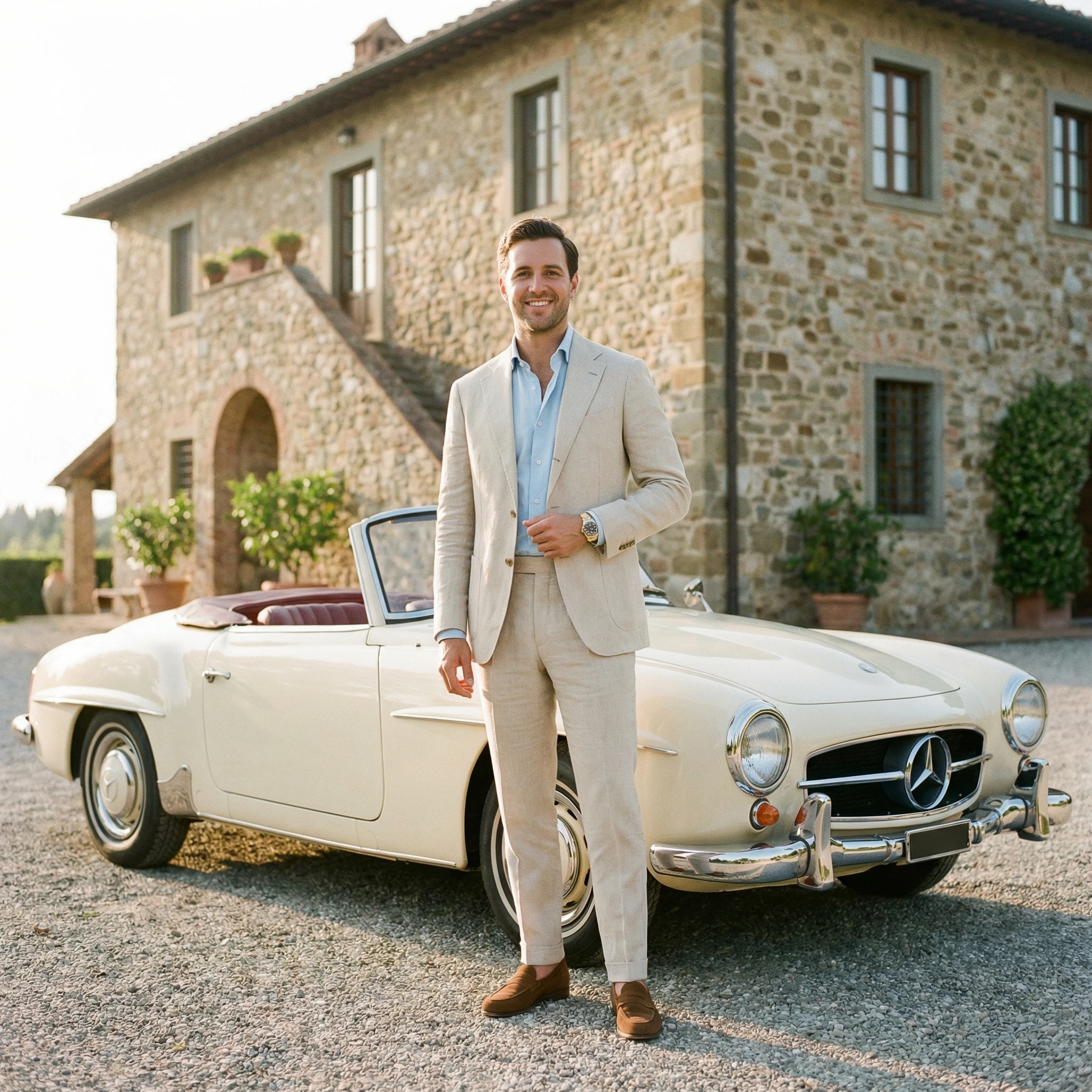 Фотосессия в стиле Old Money — Nano Banana Pro промт