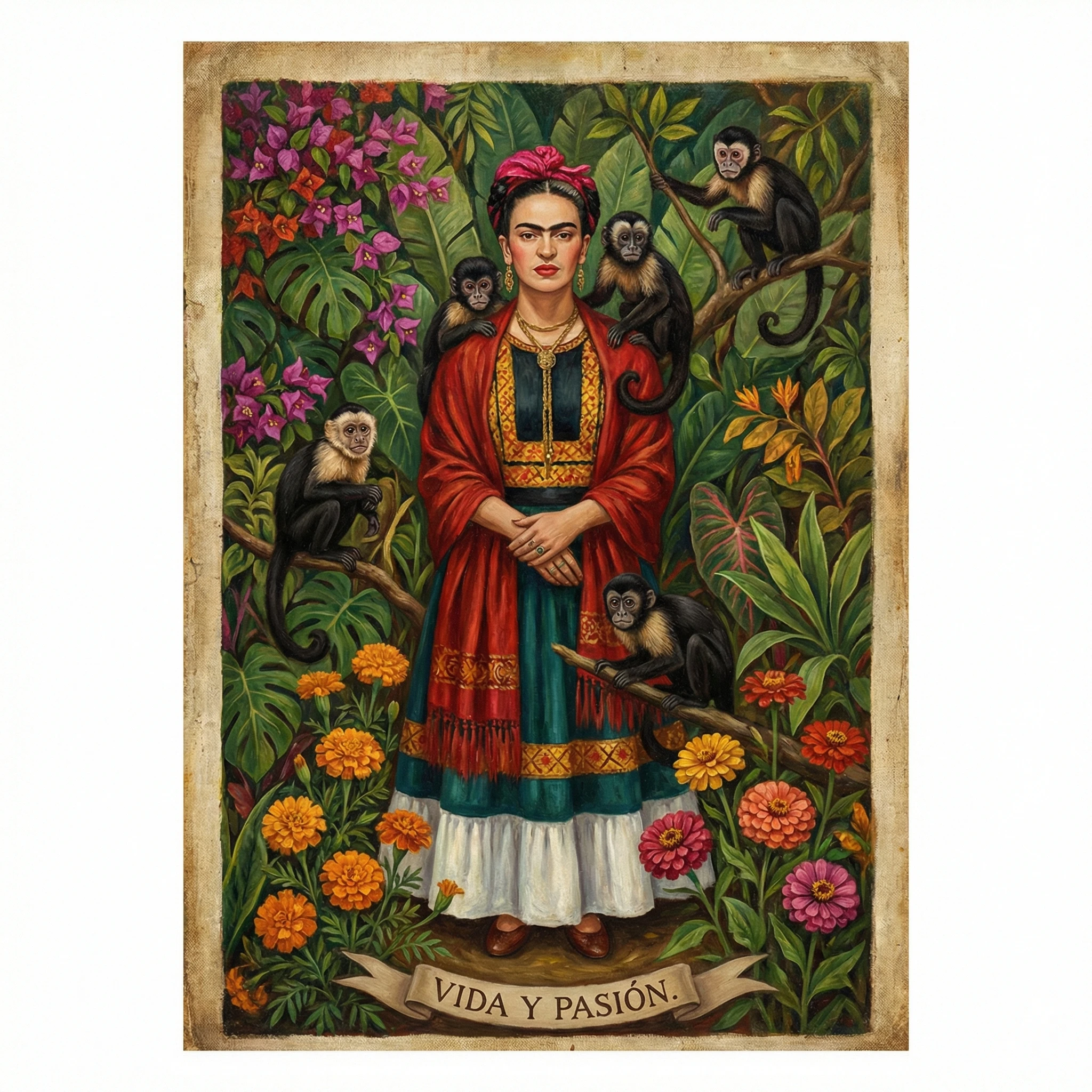 Фрида Кало: Автопортрет — Nano Banana Pro промт