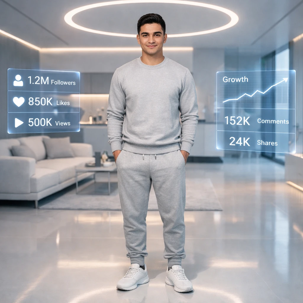 Футуристический лайфстайл-блогер — GPT Image 1.5 промт