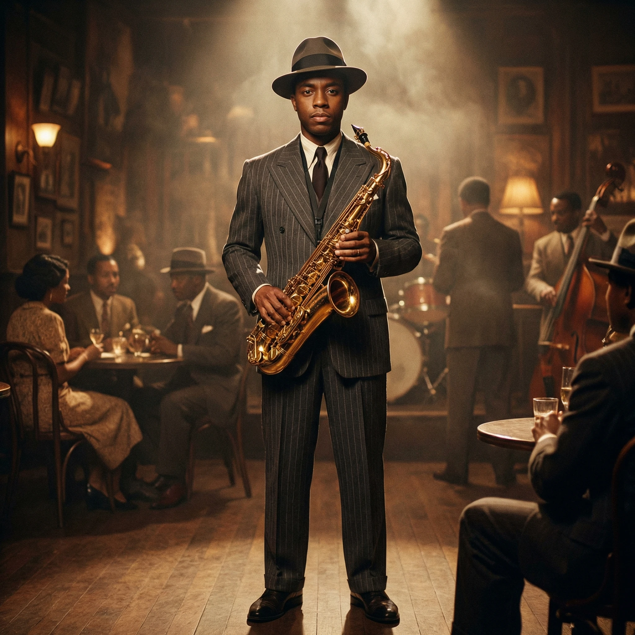 Гарлемский джазмен 1920-х — Nano Banana Pro промт