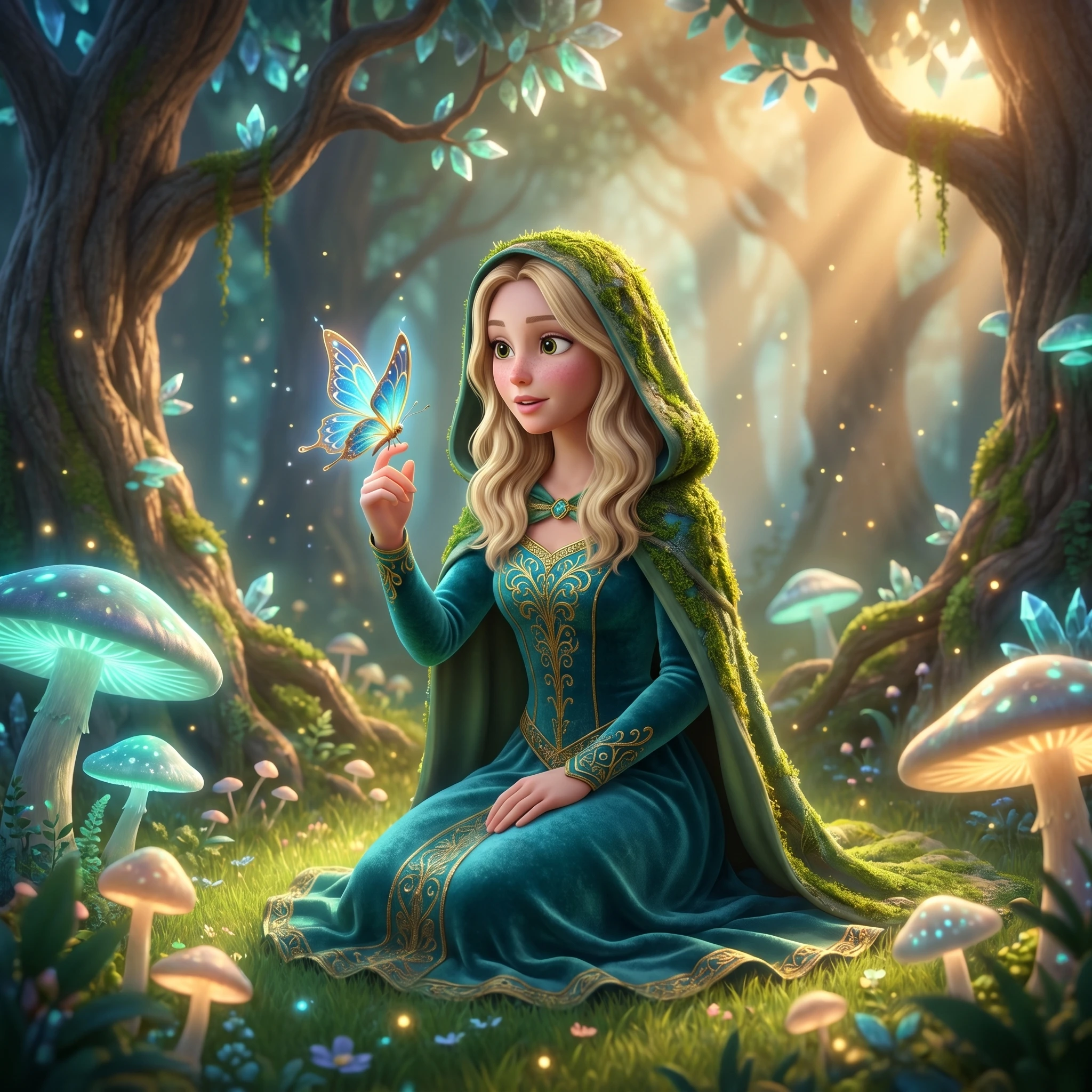 Героиня Лесного Королевства — Nano Banana Pro промт