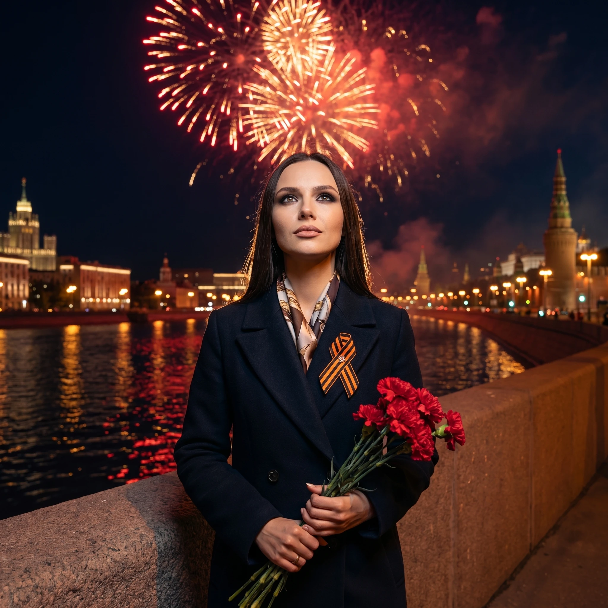 Героиня Победного салюта — Nano Banana Pro промт