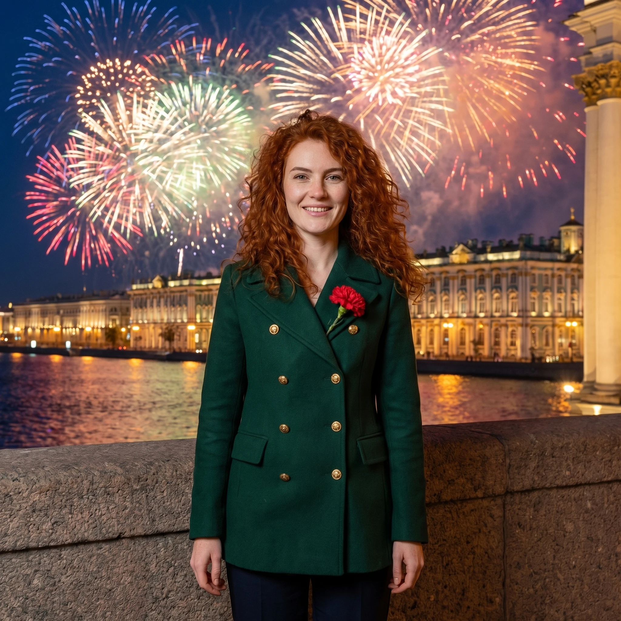 Героиня Праздничного Салюта — Nano Banana Pro промт