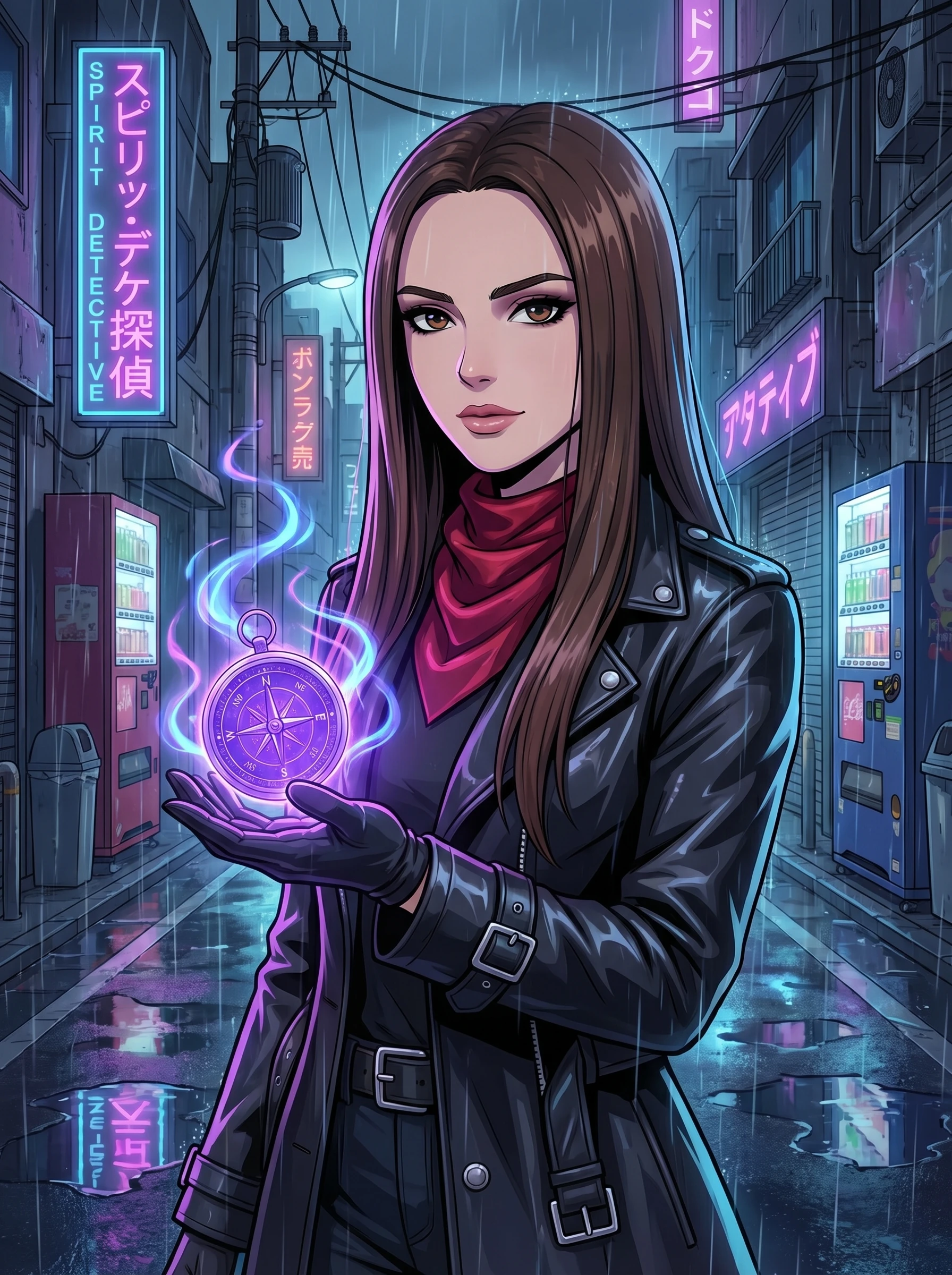 Героиня Сверхъестественного Детектива — Nano Banana Pro промт