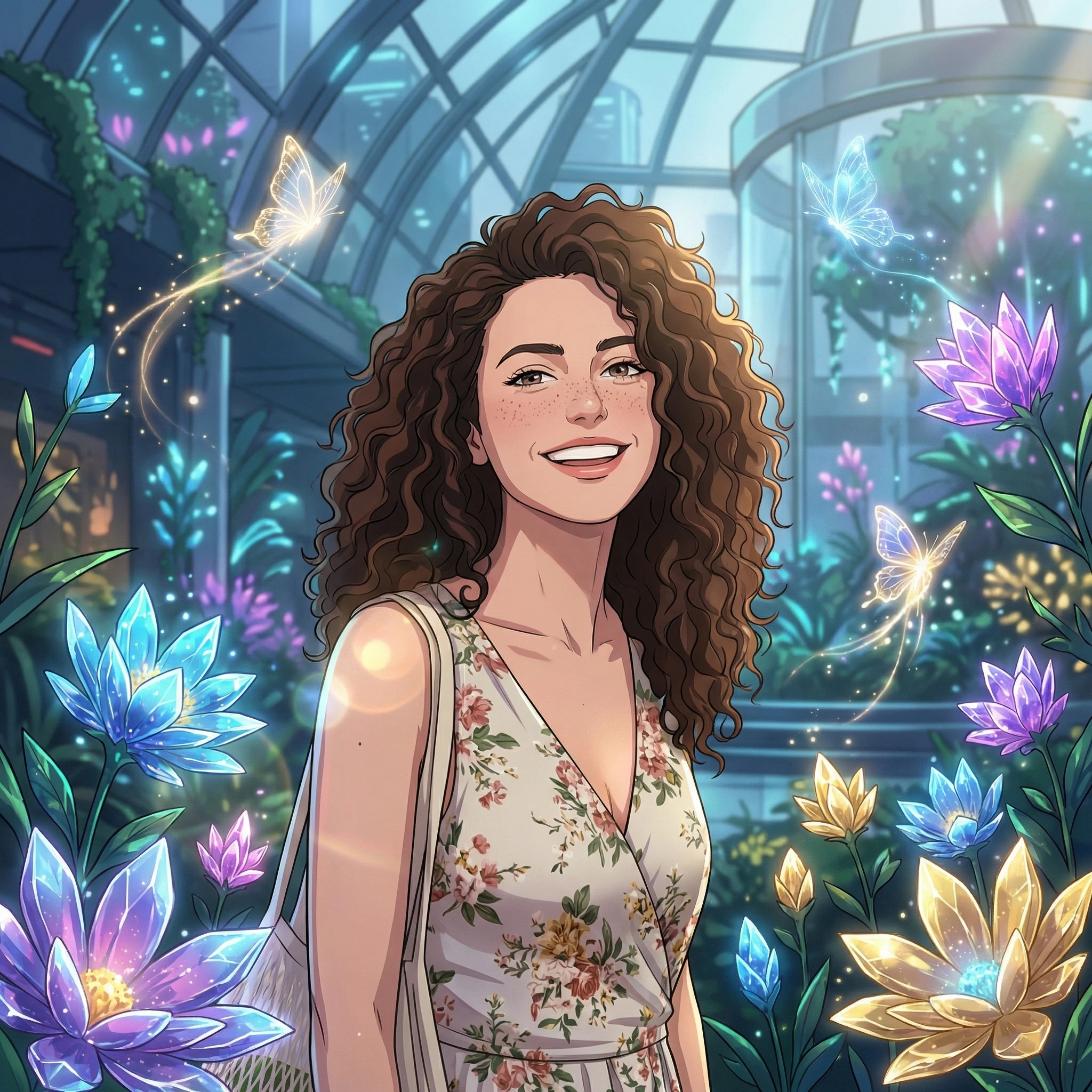 Героиня цифрового сада — Nano Banana Pro промт