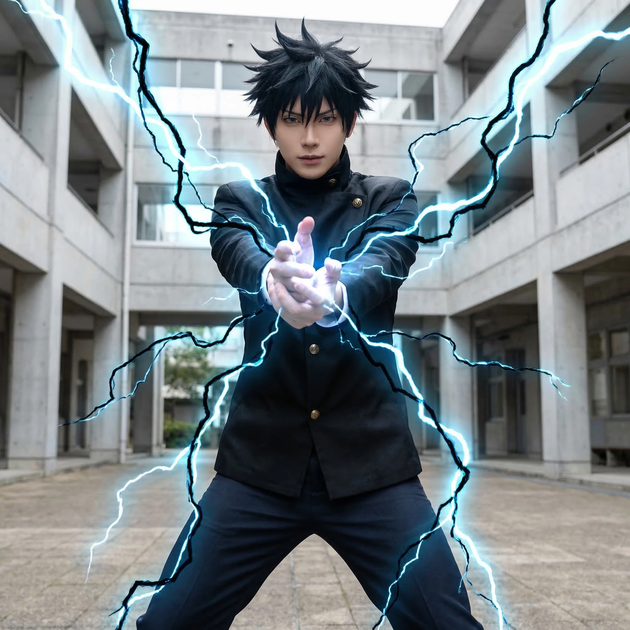 Герой аниме «Магическая Битва» — Nano Banana Pro промт