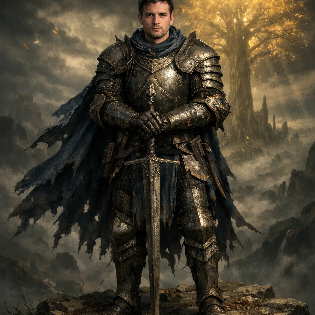 Герой игры в стиле Elden Ring — GPT Image 1.5 промт