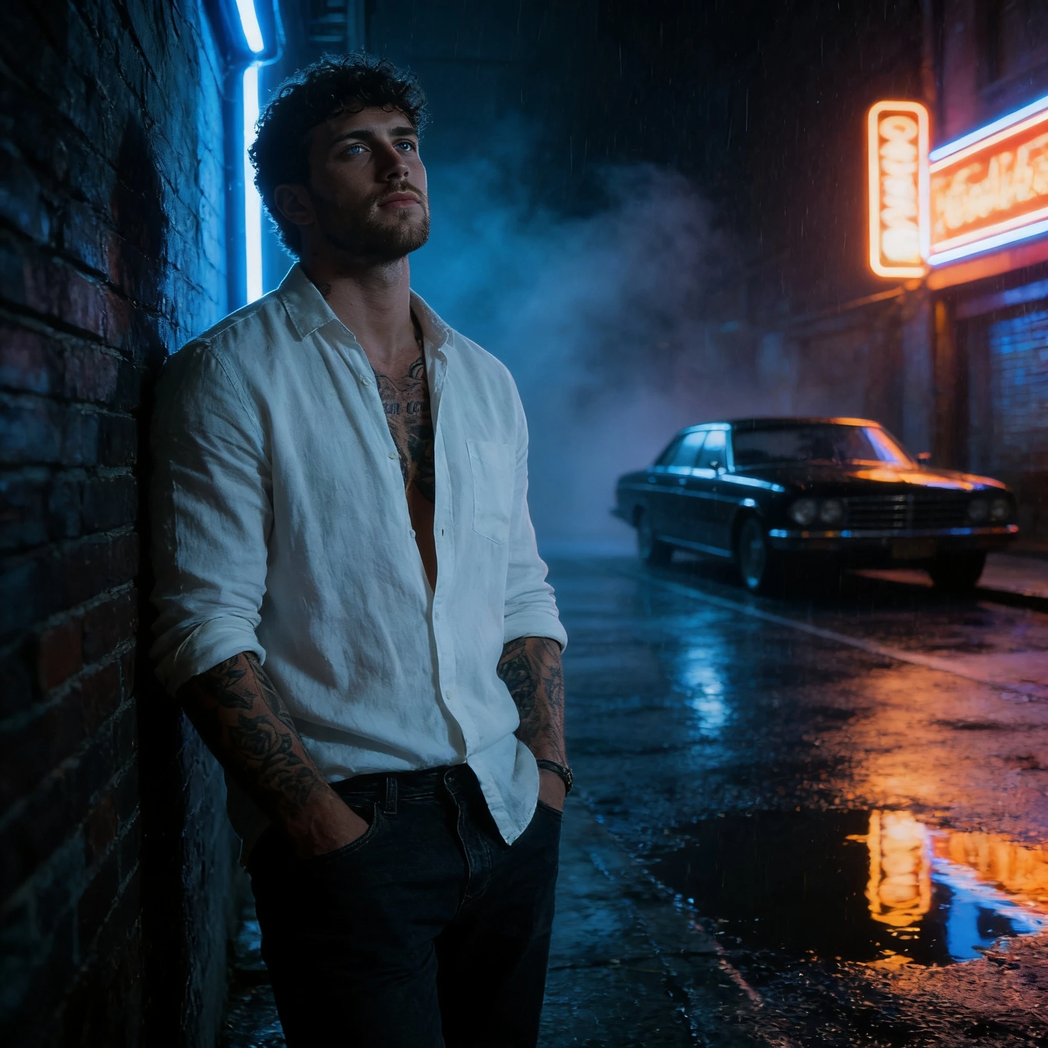 Герой Криминальной Драмы: Ночной Город — Seedream 4.5 промт