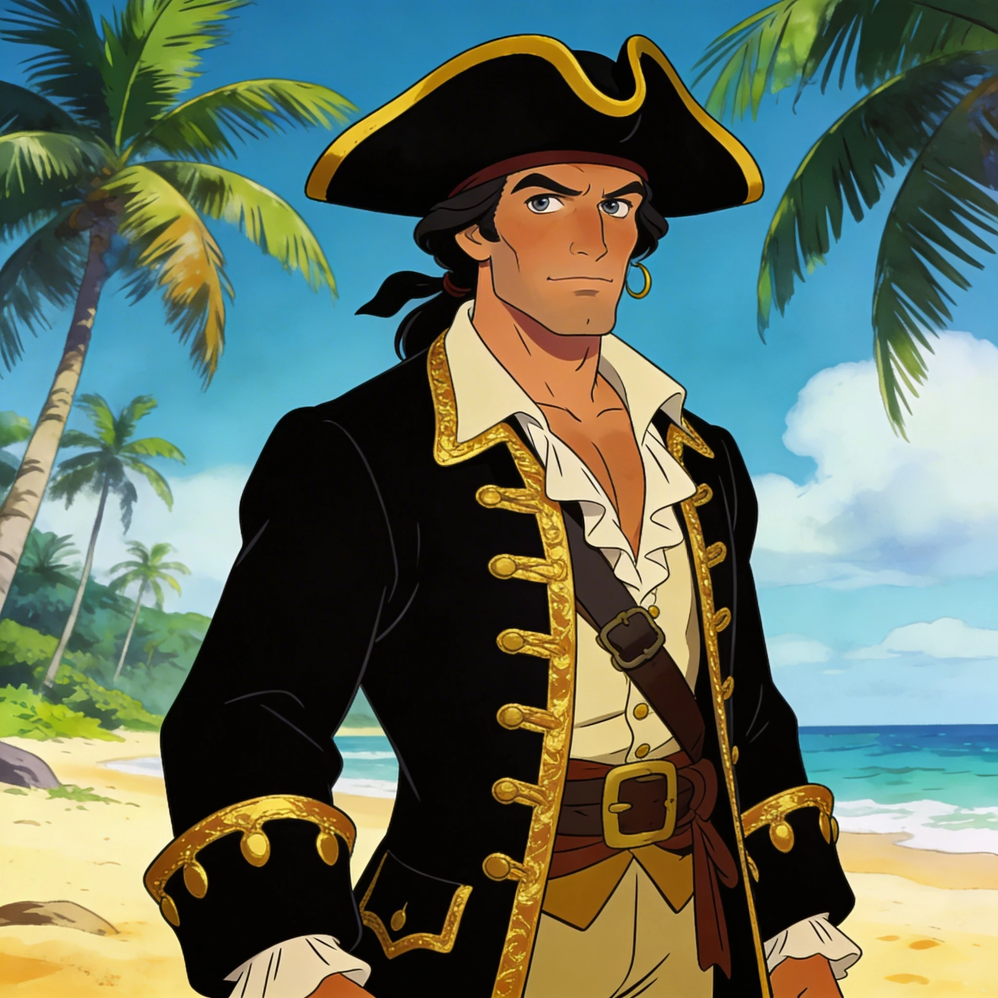 Герой мультфильма «Остров сокровищ» — Seedream 4.5 промт