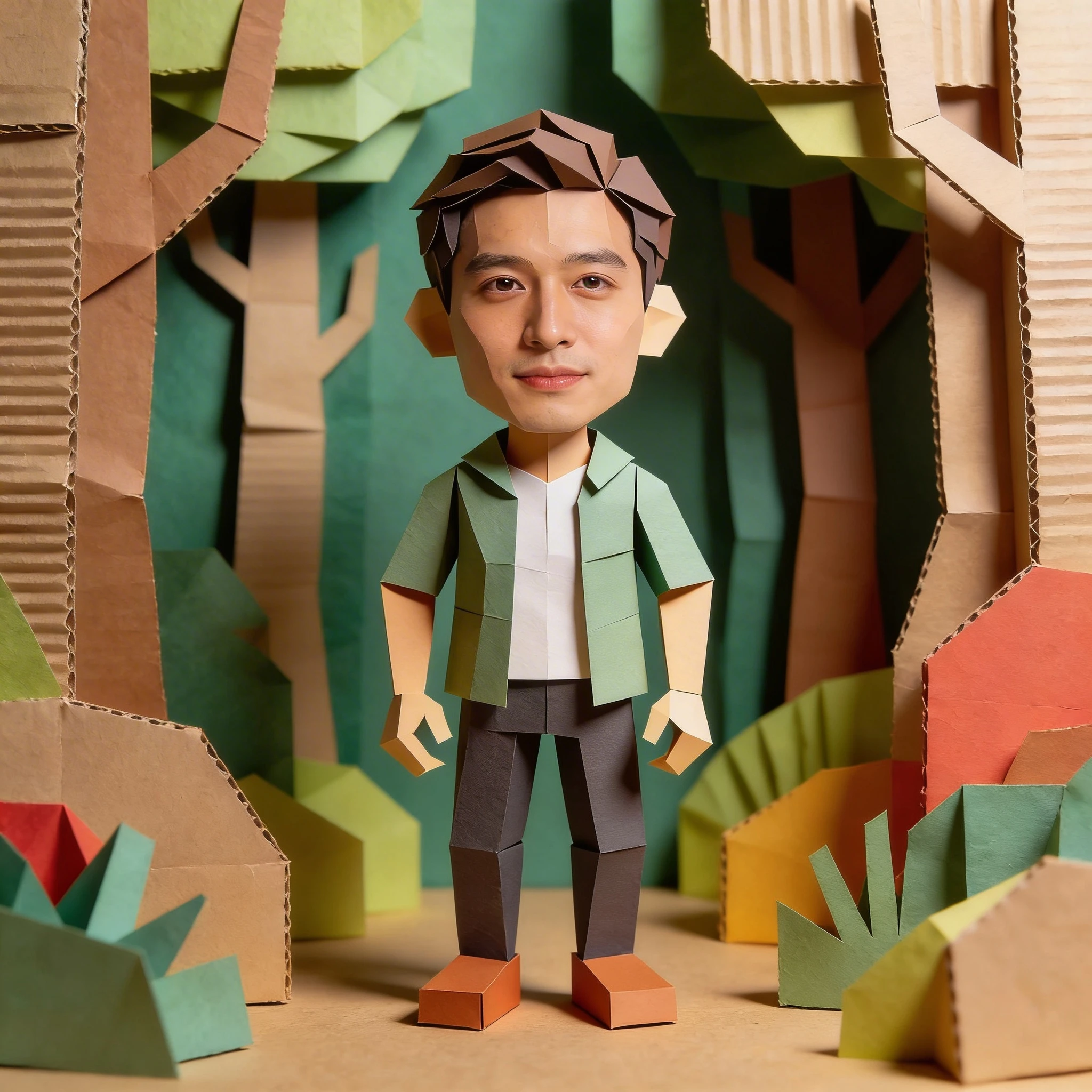 Герой мультфильма в стиле «Бумажная вырезка» — Seedream 4.5 промт