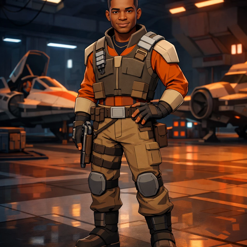 Герой мультфильма 'Звездные войны: Повстанцы' — GPT Image 1.5 промт