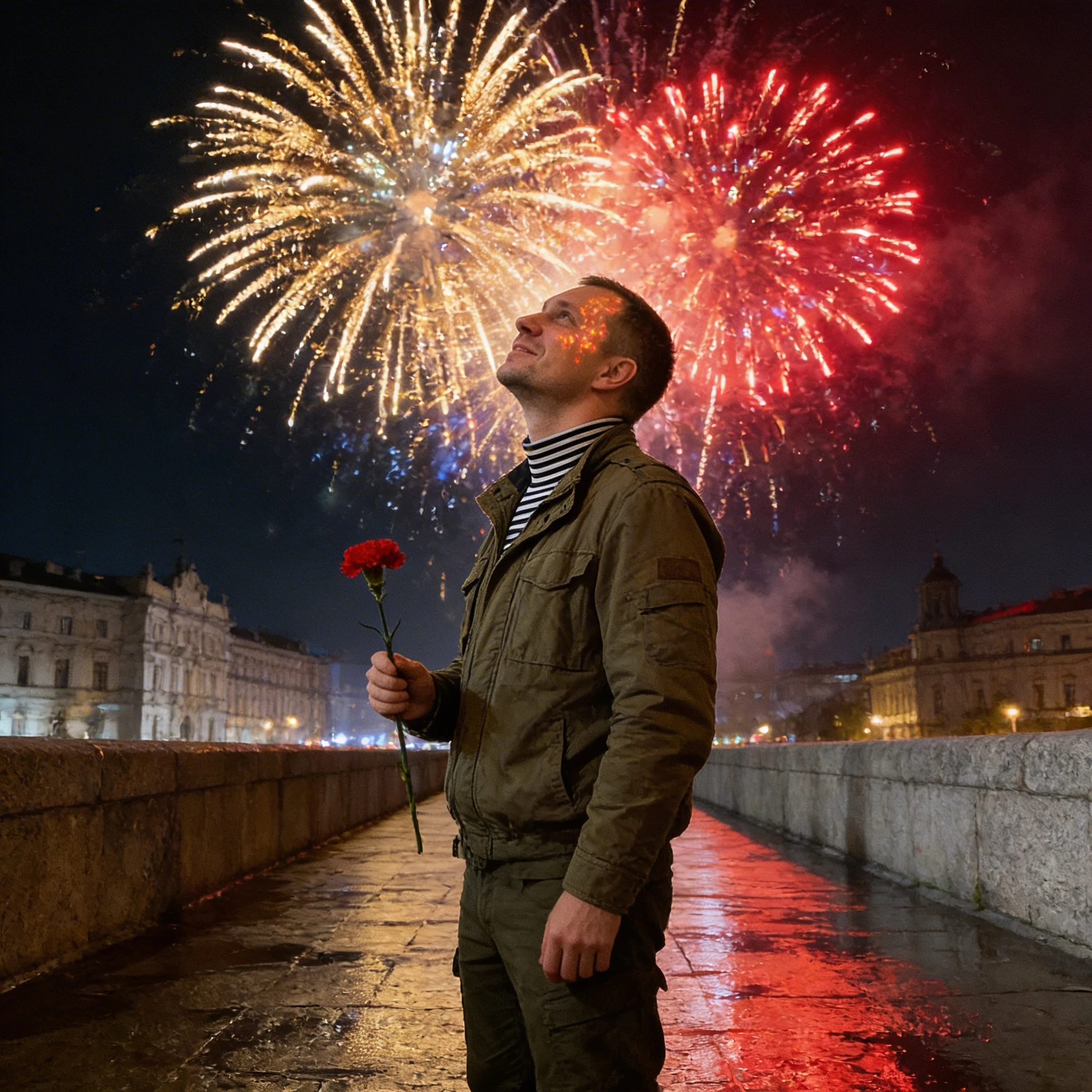 Герой праздничного салюта 9 Мая — Seedream 4.5 промт