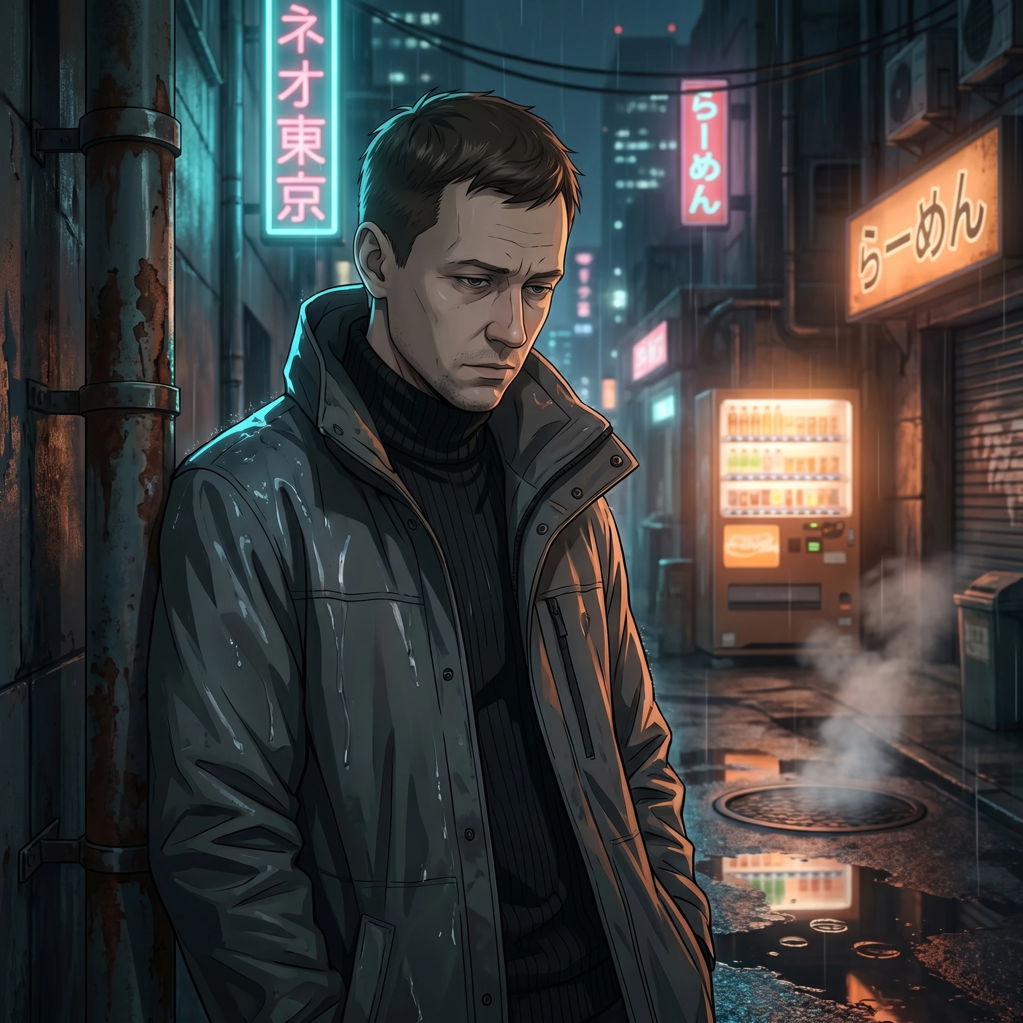 Герой психологической манги — Nano Banana Pro промт