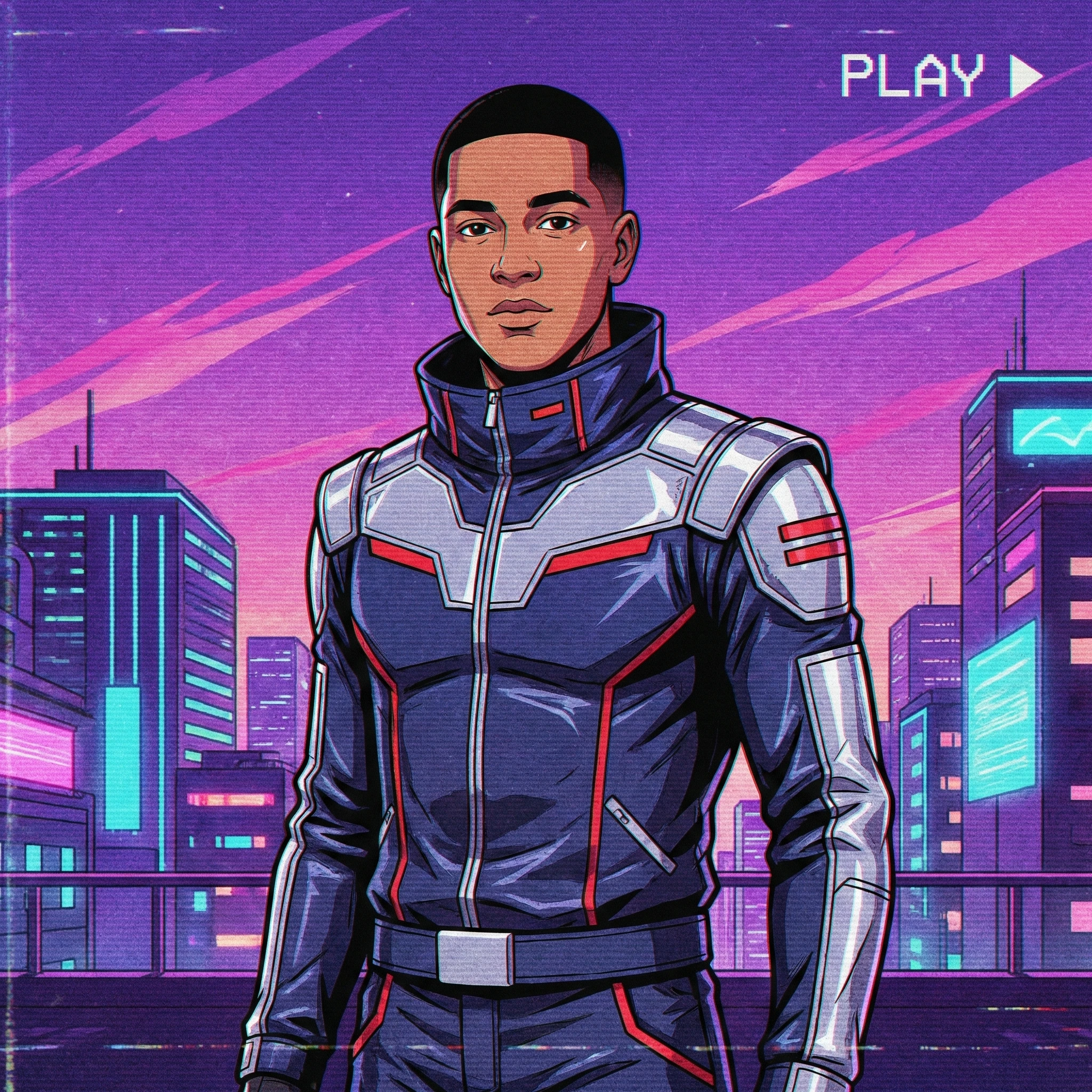 Герой ретро-аниме 80-х — Nano Banana Pro промт