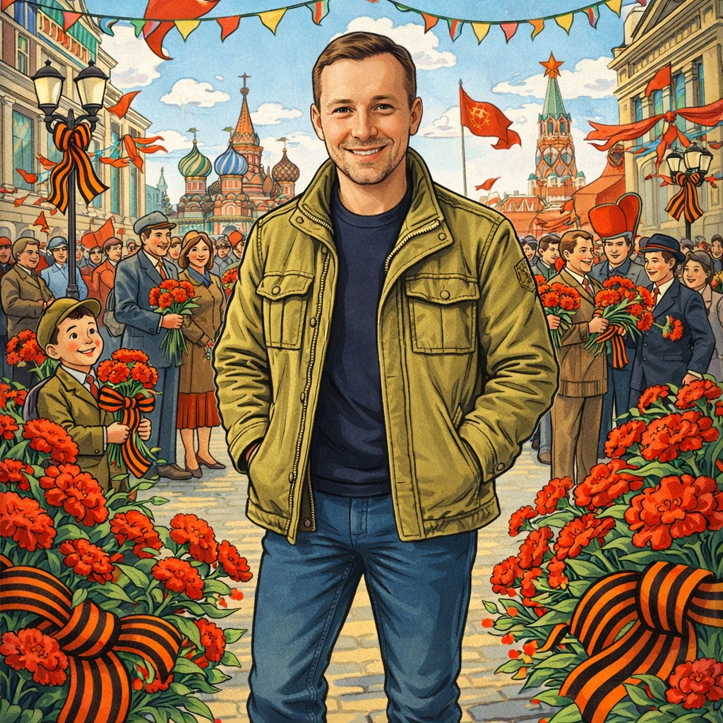 Герой ретро-мультфильма — GPT Image 1.5 промт