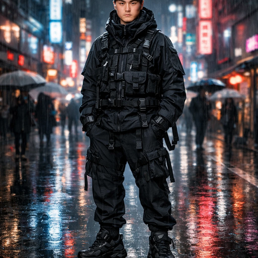 Герой в стиле кибер-техвир — GPT Image 1.5 промт