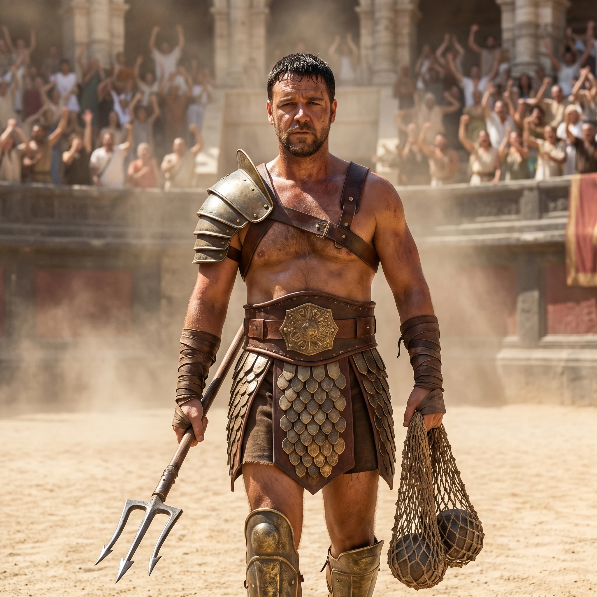 Гладиатор на арене Колизея — Nano Banana Pro промт