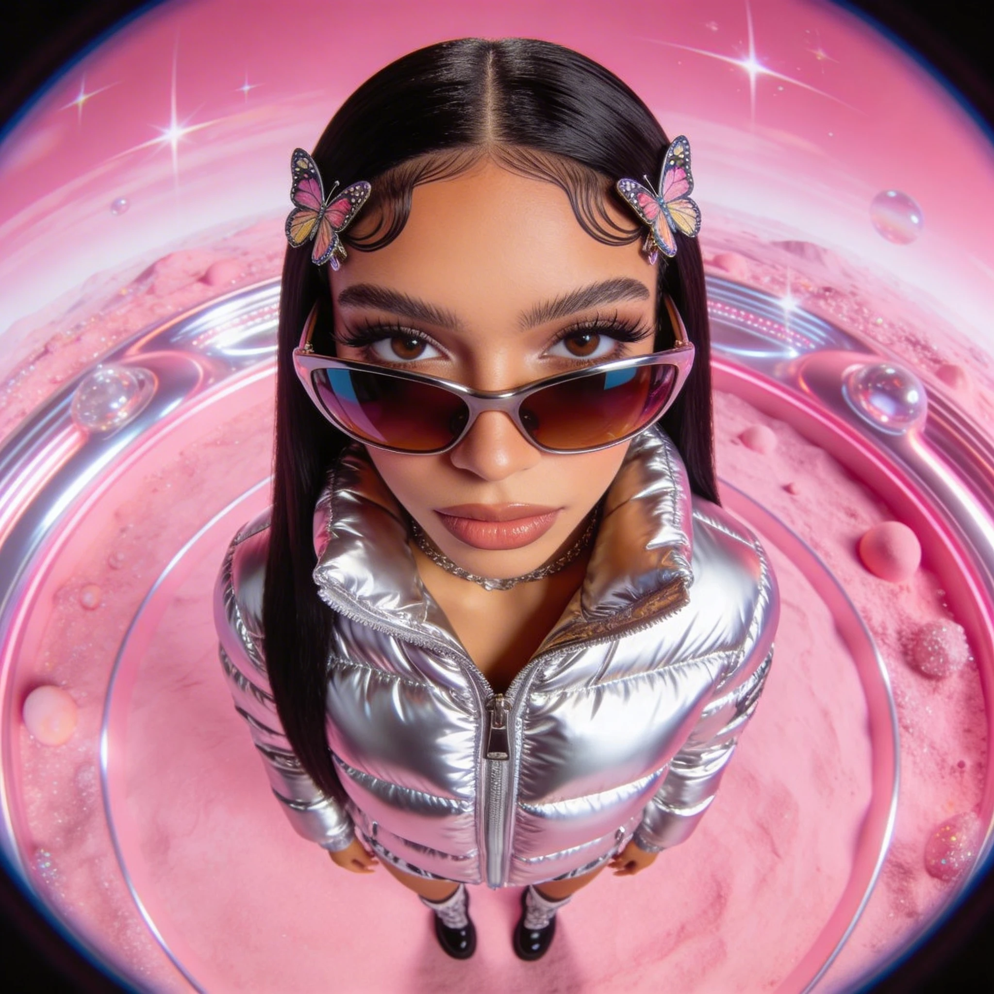 Гламурная обложка альбома в стиле 2000-х — Seedream 4.5 промт