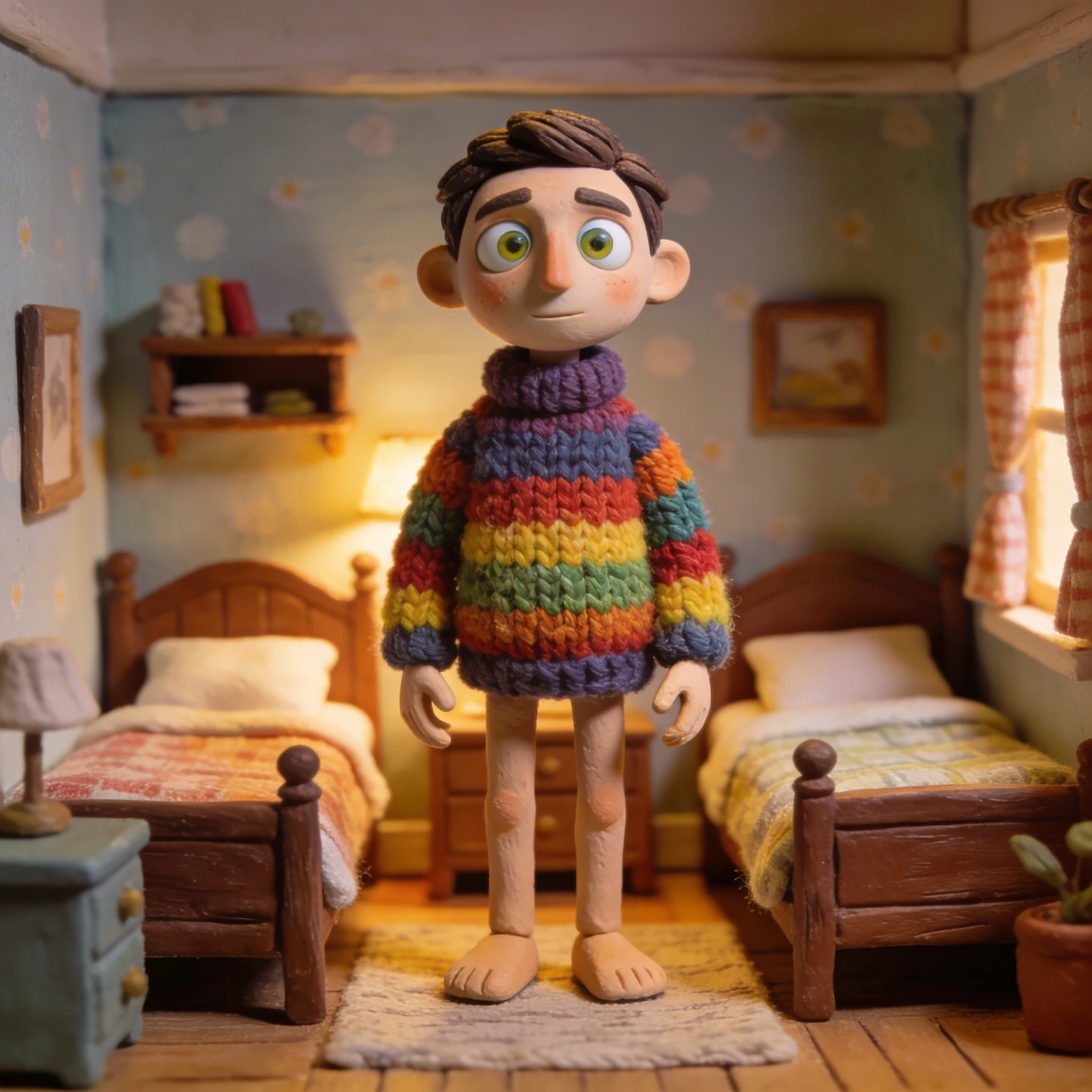 Глиняный человечек (пластилиновая анимация) — Seedream 4.5 промт