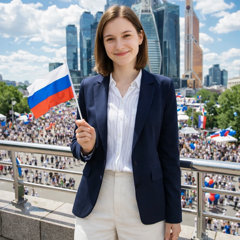 Гордость России: Праздник в мегаполисе — GPT Image 1.5 промт