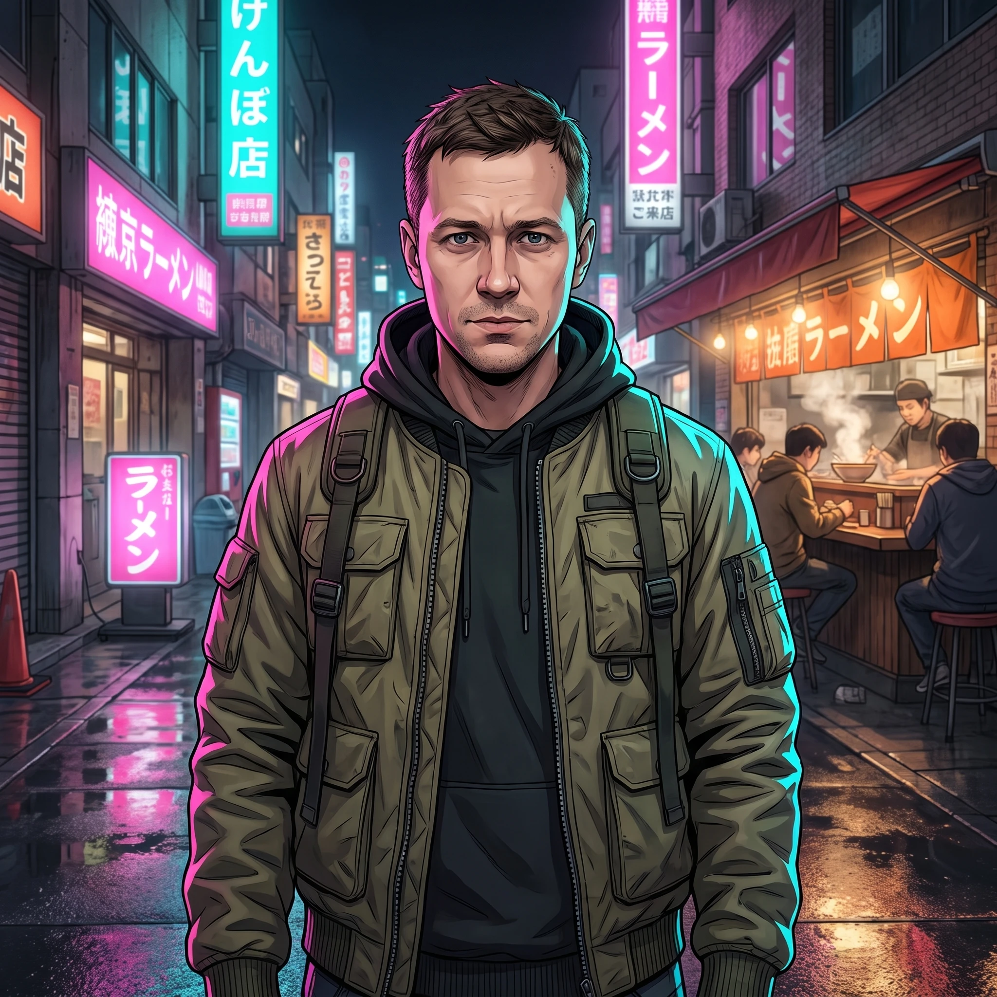 Городской Ритм: Эстетика Сэйнэн — Nano Banana Pro промт