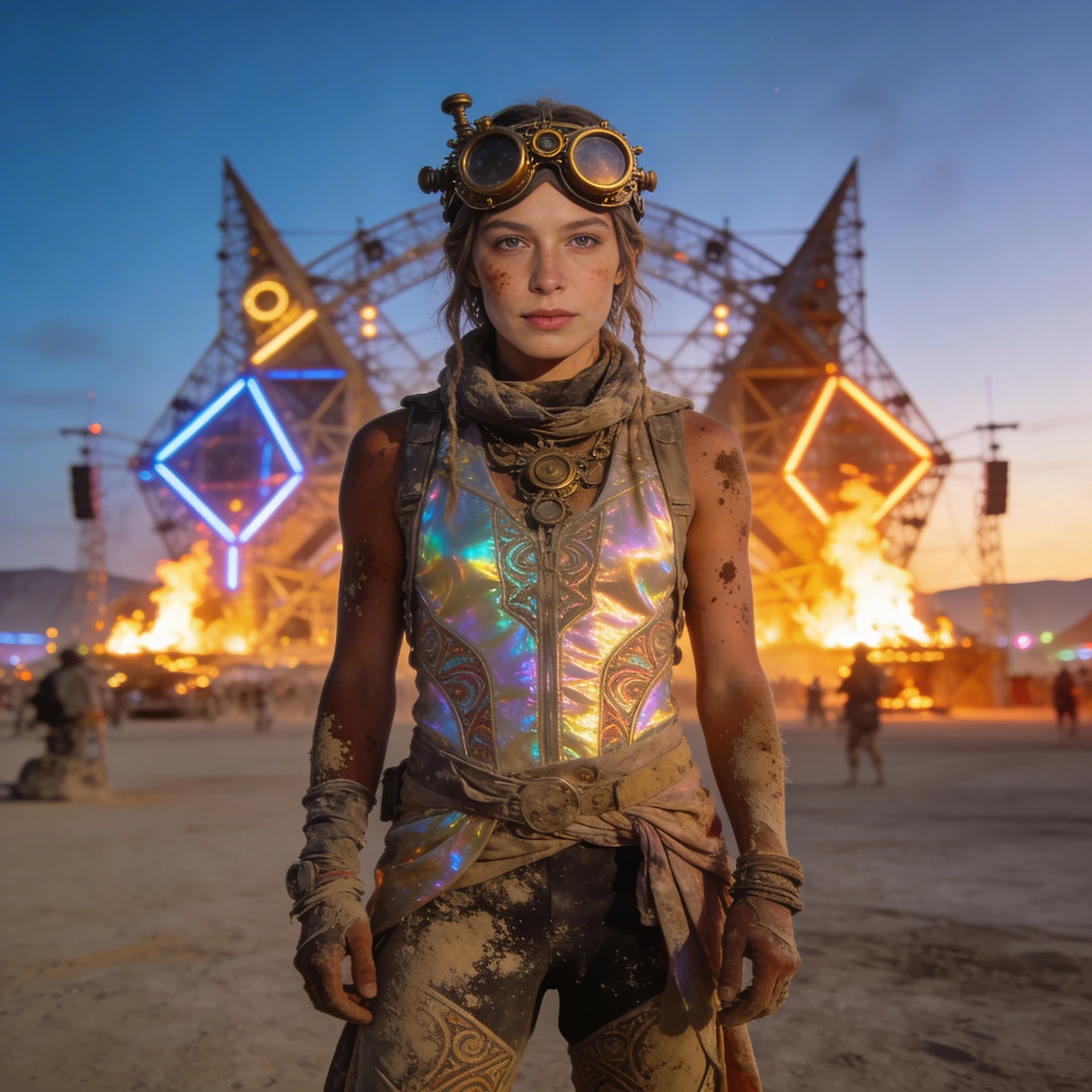 Гость фестиваля Burning Man — Seedream 4.5 промт