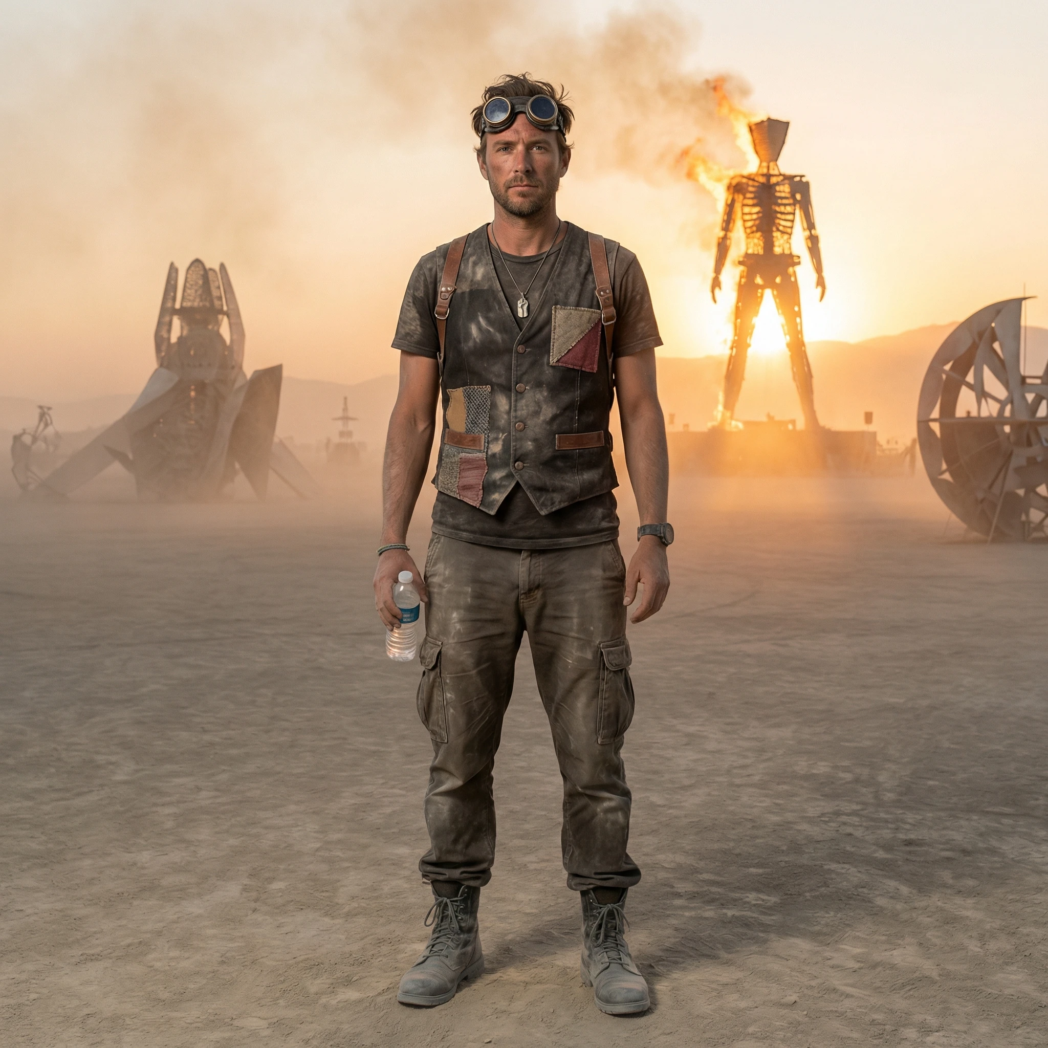 Гость фестиваля Burning Man — Nano Banana Pro промт