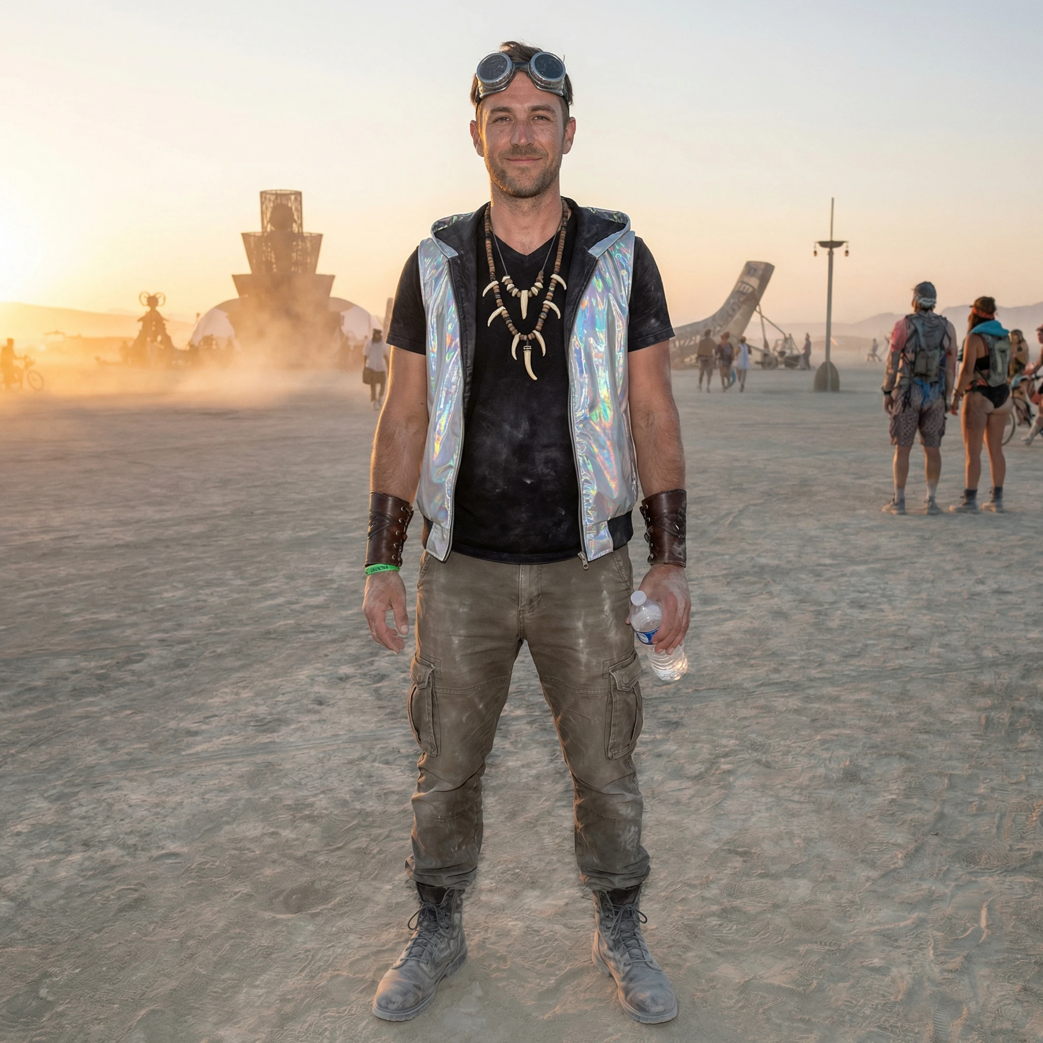 Гость фестиваля Burning Man — Nano Banana Pro промт